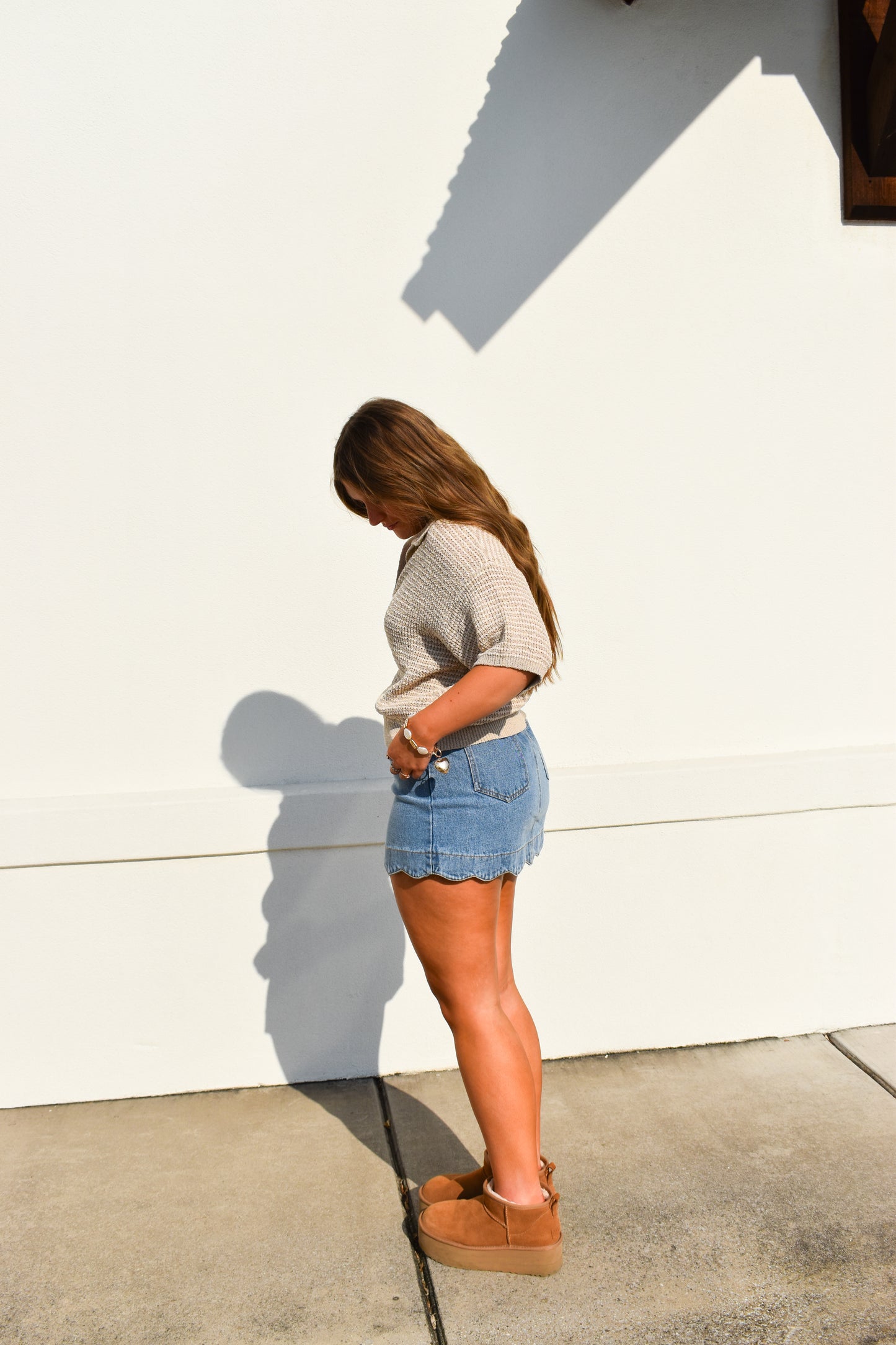 Rowan Collared Knitted Top