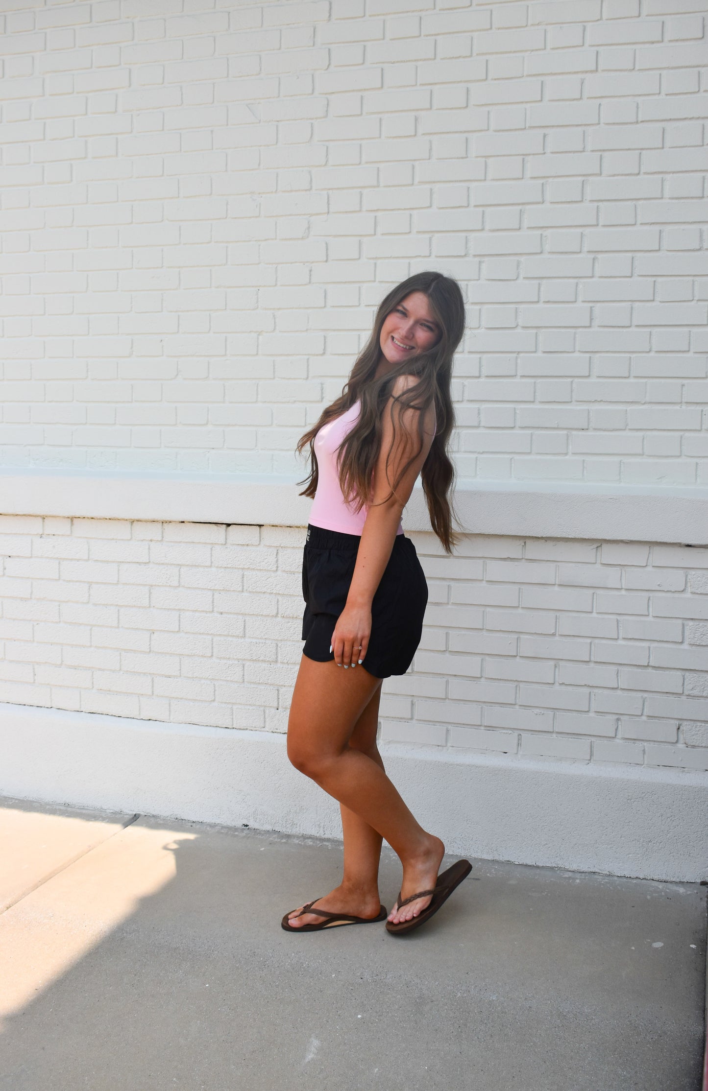 LULU MAC Solid Tank Top: Light Pink