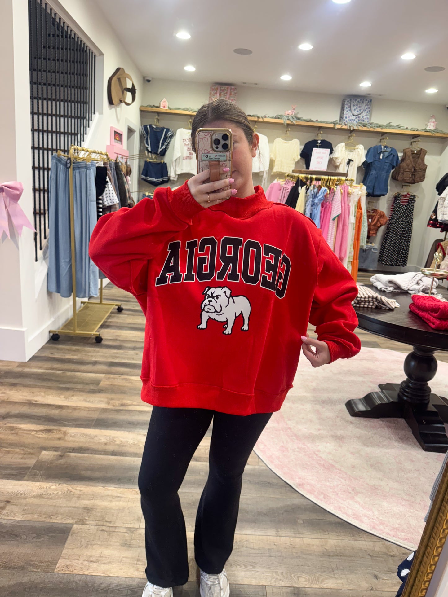 GEORGIA Reversible Mascot Mockneck