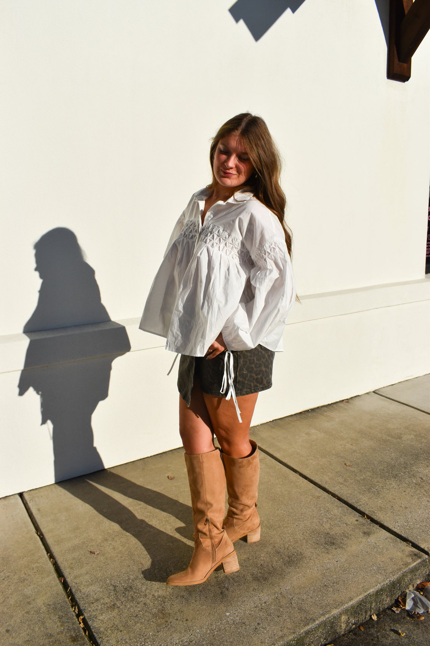 Detailed Button Front Blouse