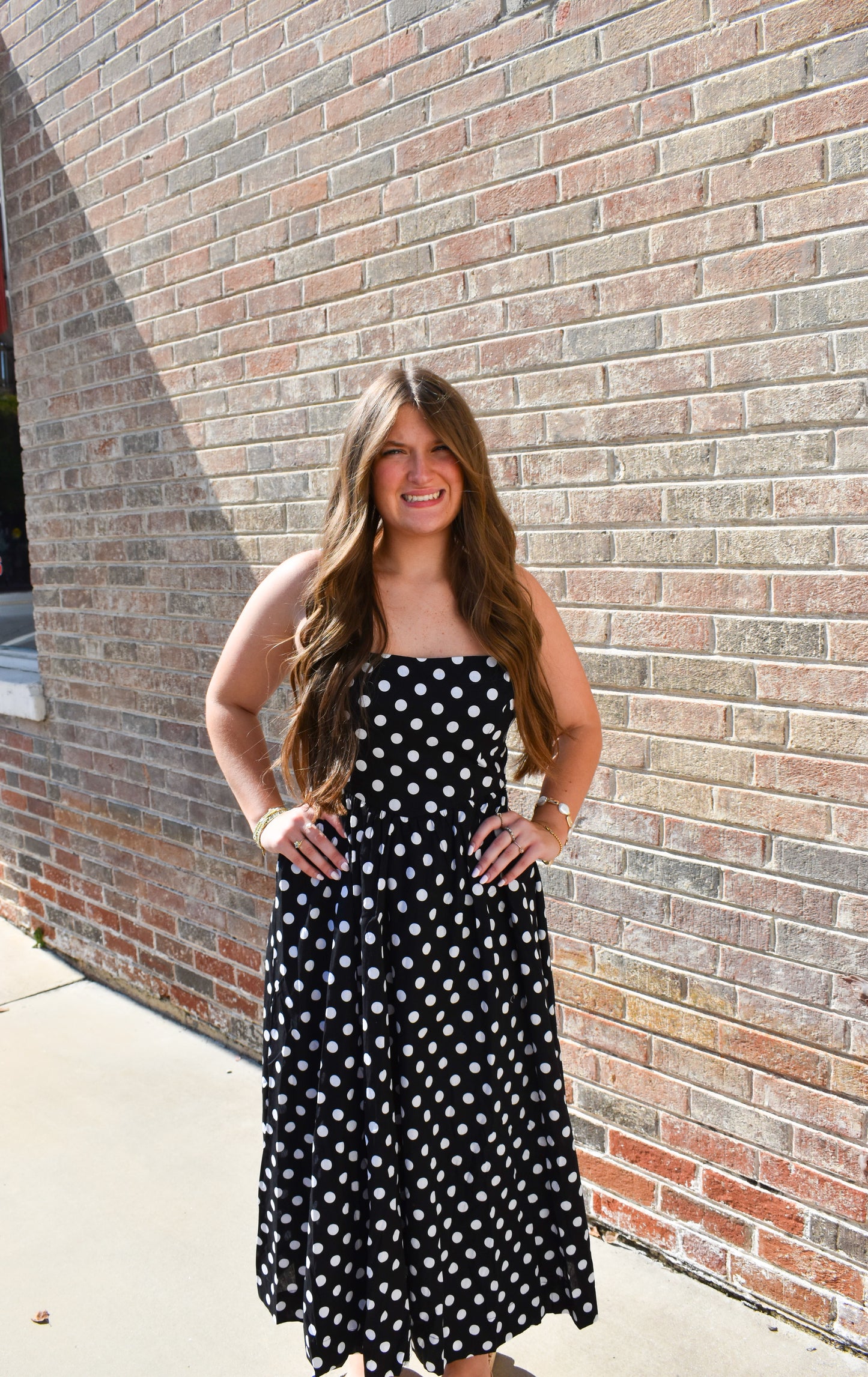 Rachel Polka Dot Midi Dress