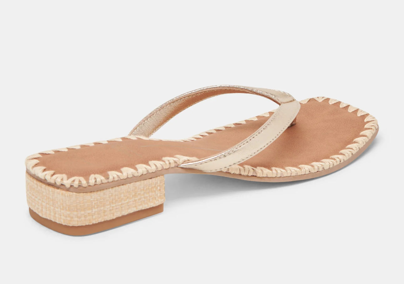 Dolce Vita Barty Sandals Gold Metallic Leather