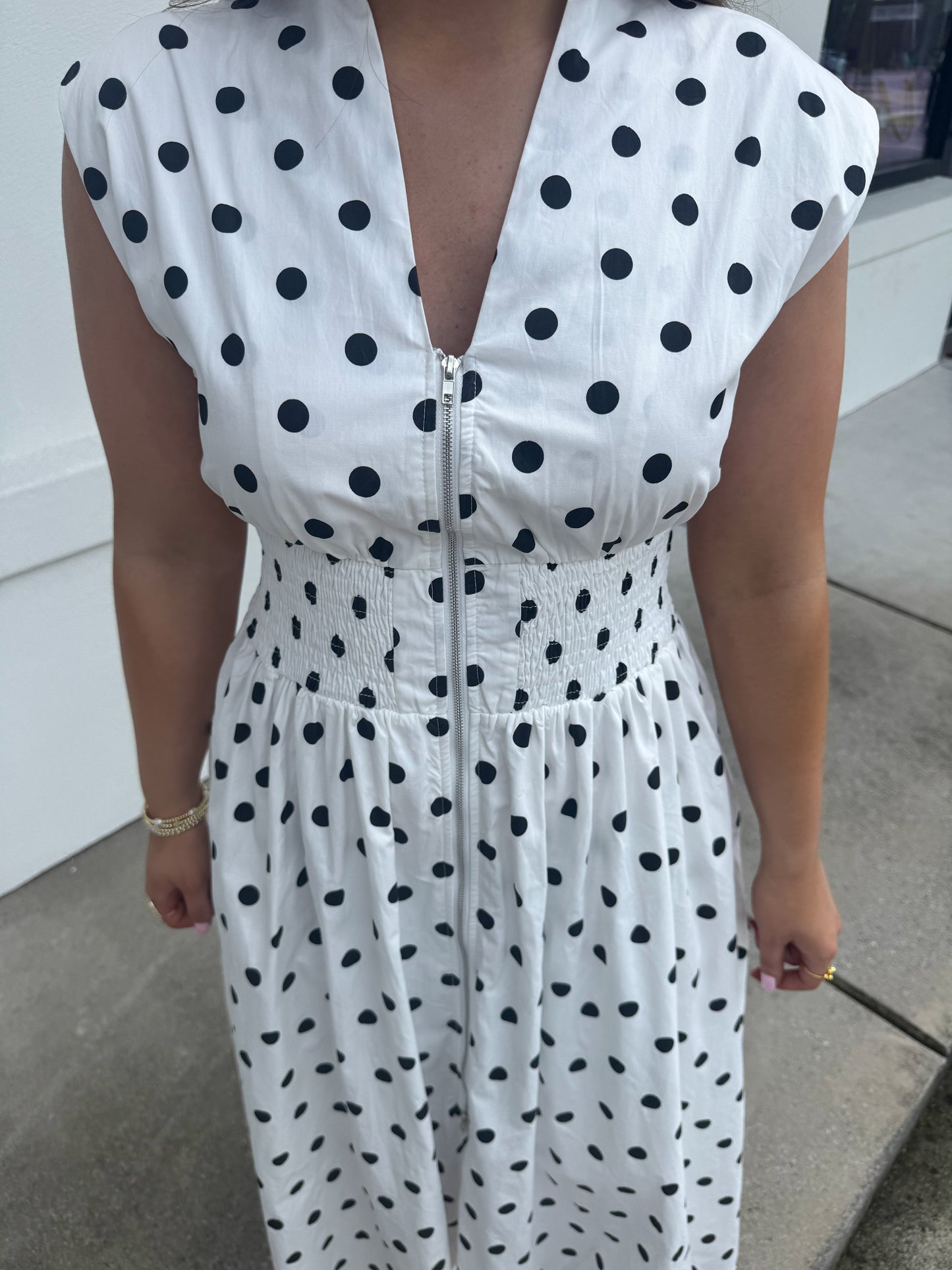 Bella Polka Dot Midi Dress
