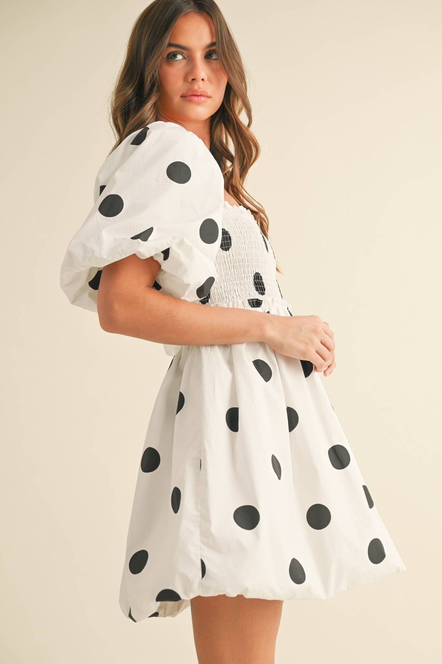Polkadot Mini Bubble Dress