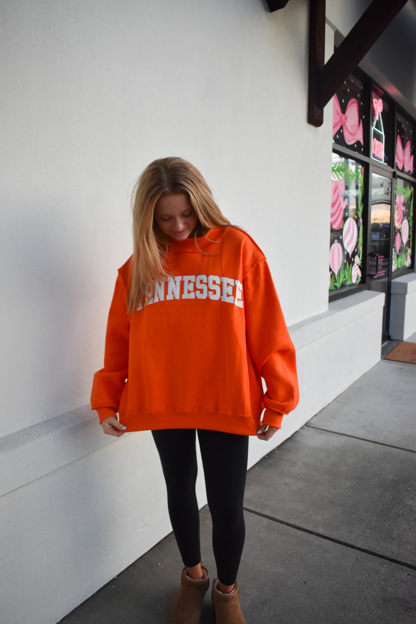 Tennessee Embroidered Mock Neck