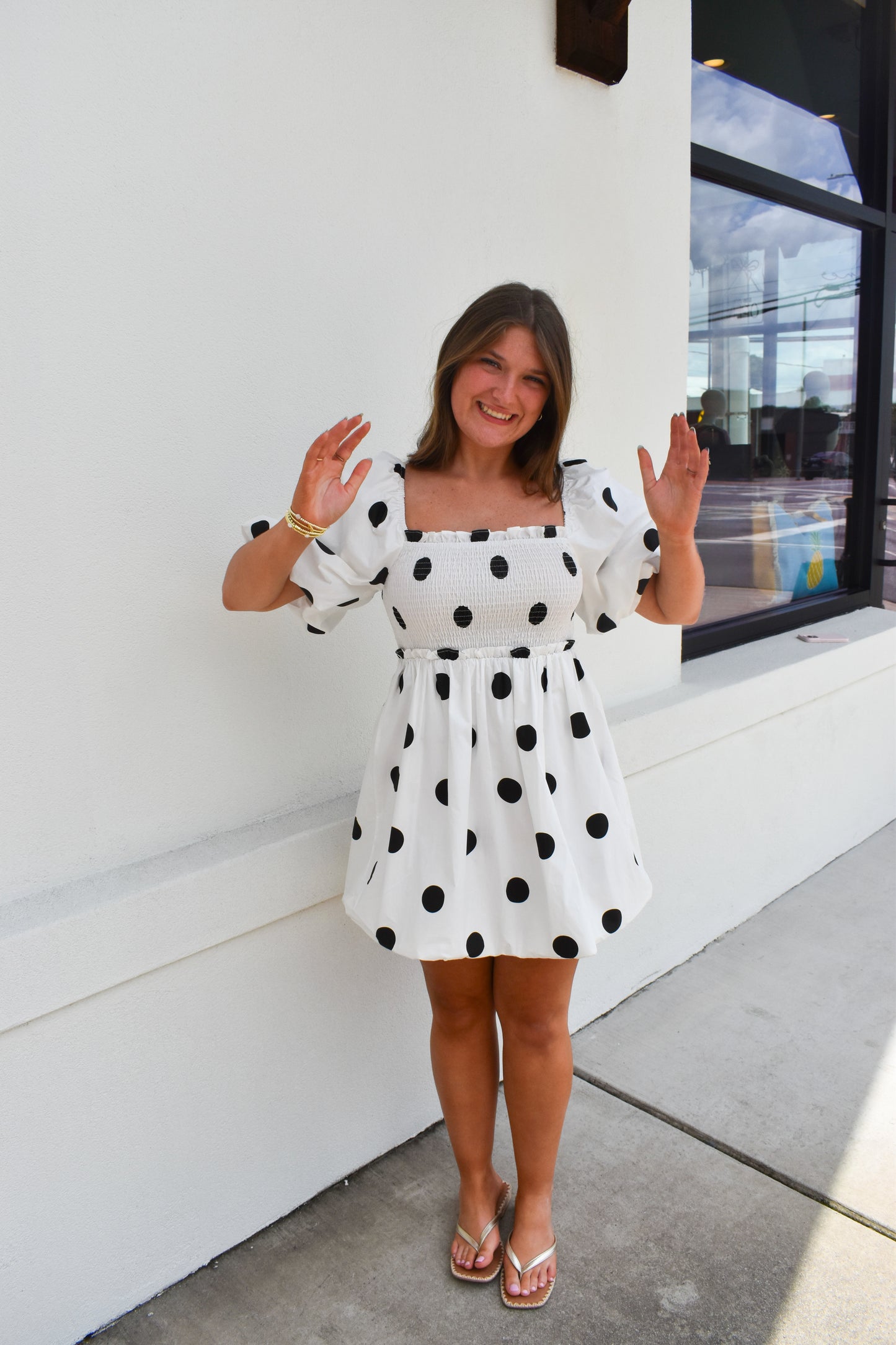 Polkadot Mini Bubble Dress