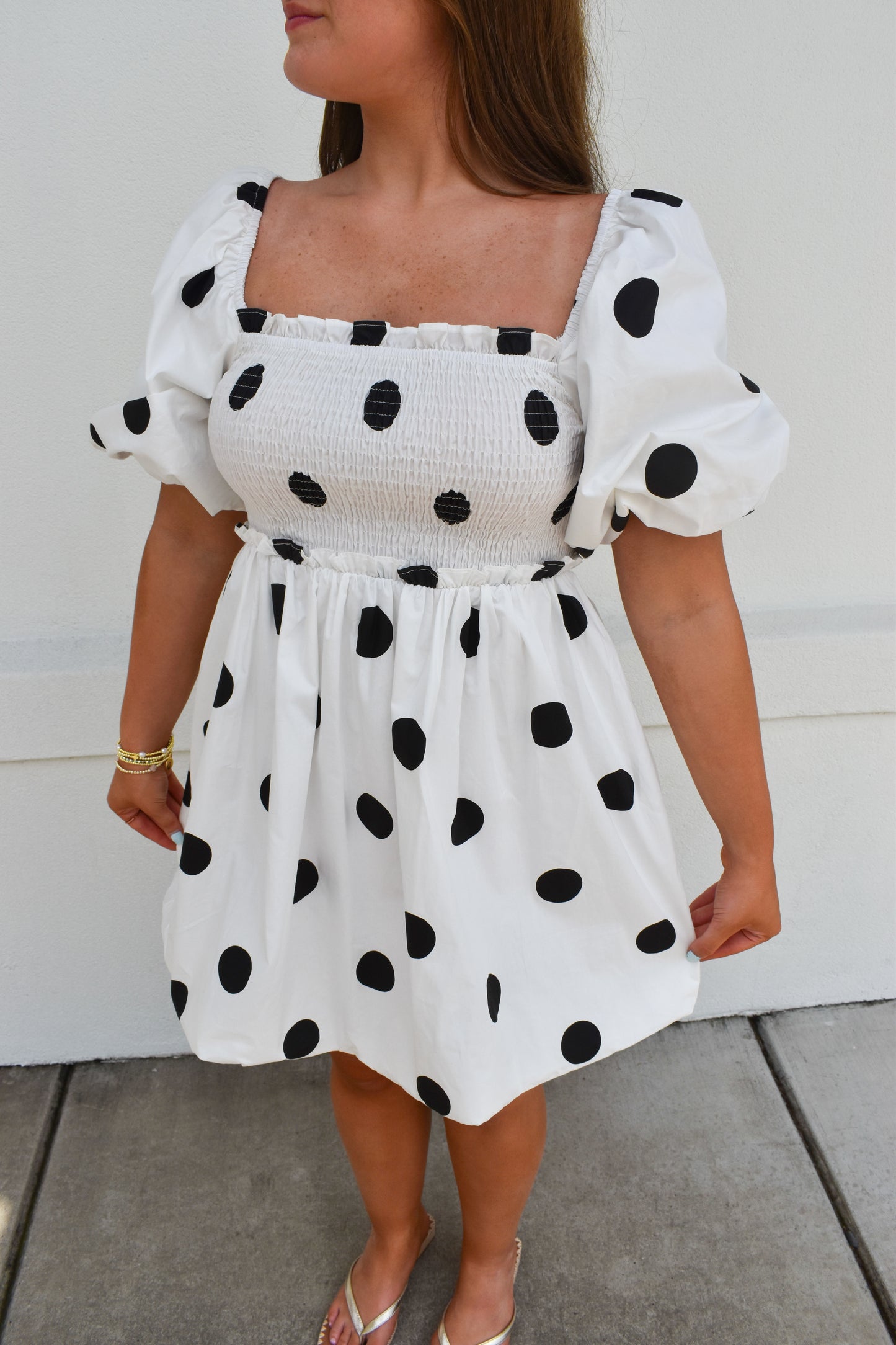 Polkadot Mini Bubble Dress