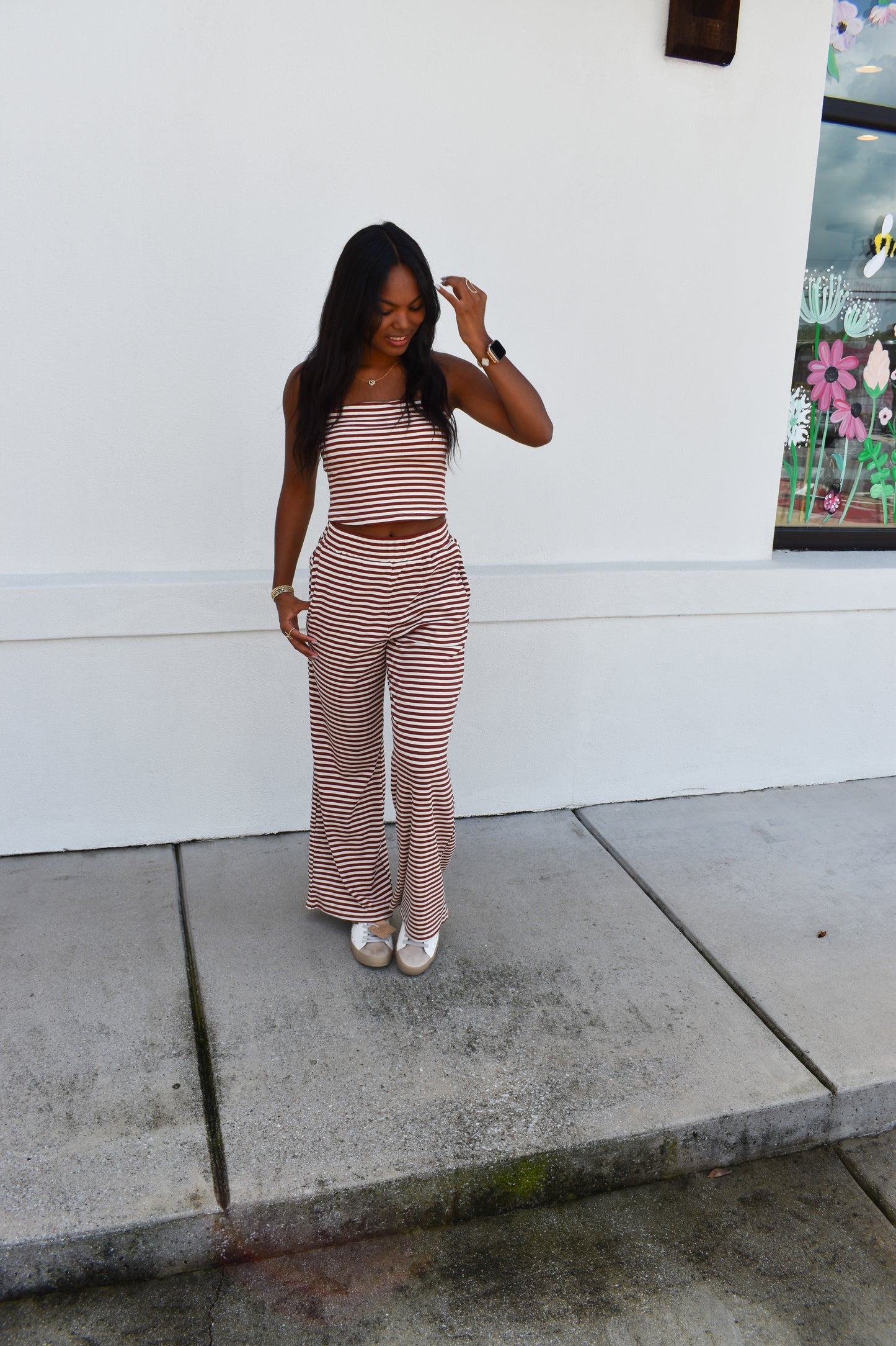 Striped Tube Top Set