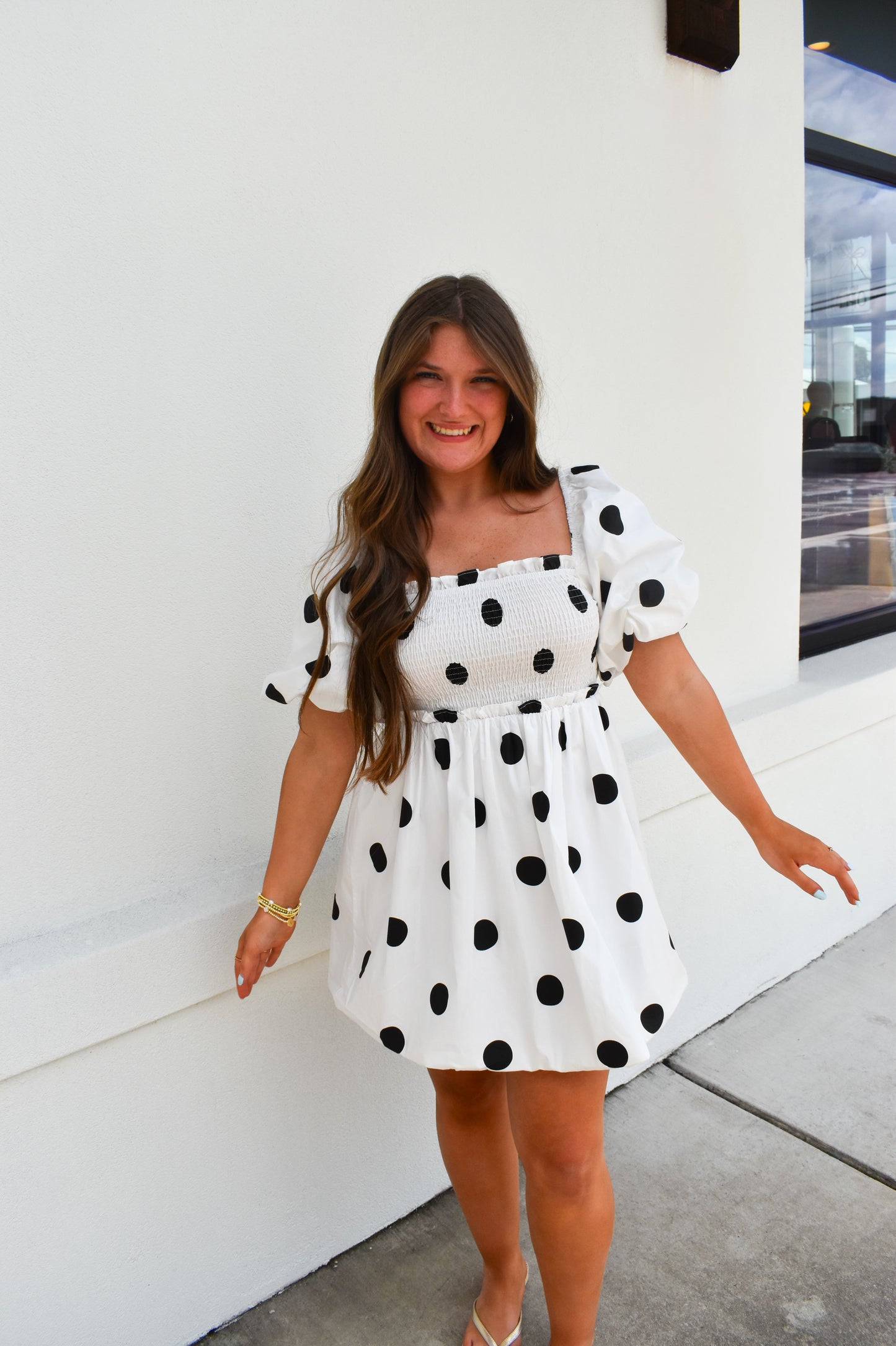 Polkadot Mini Bubble Dress