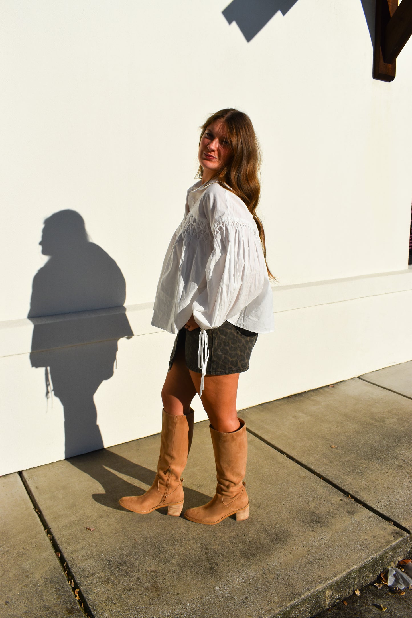 Detailed Button Front Blouse