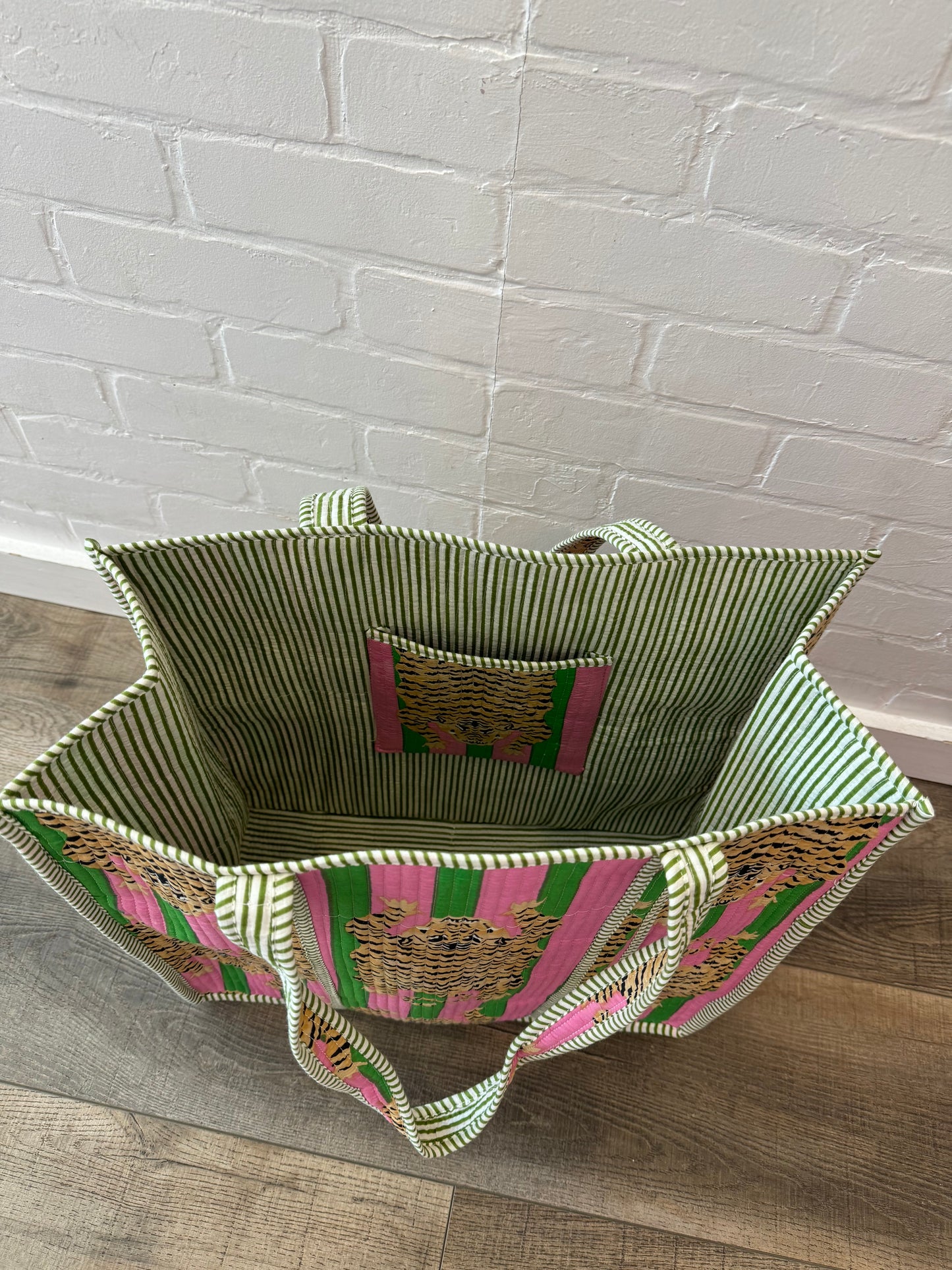 Large Quilted Tote Bag