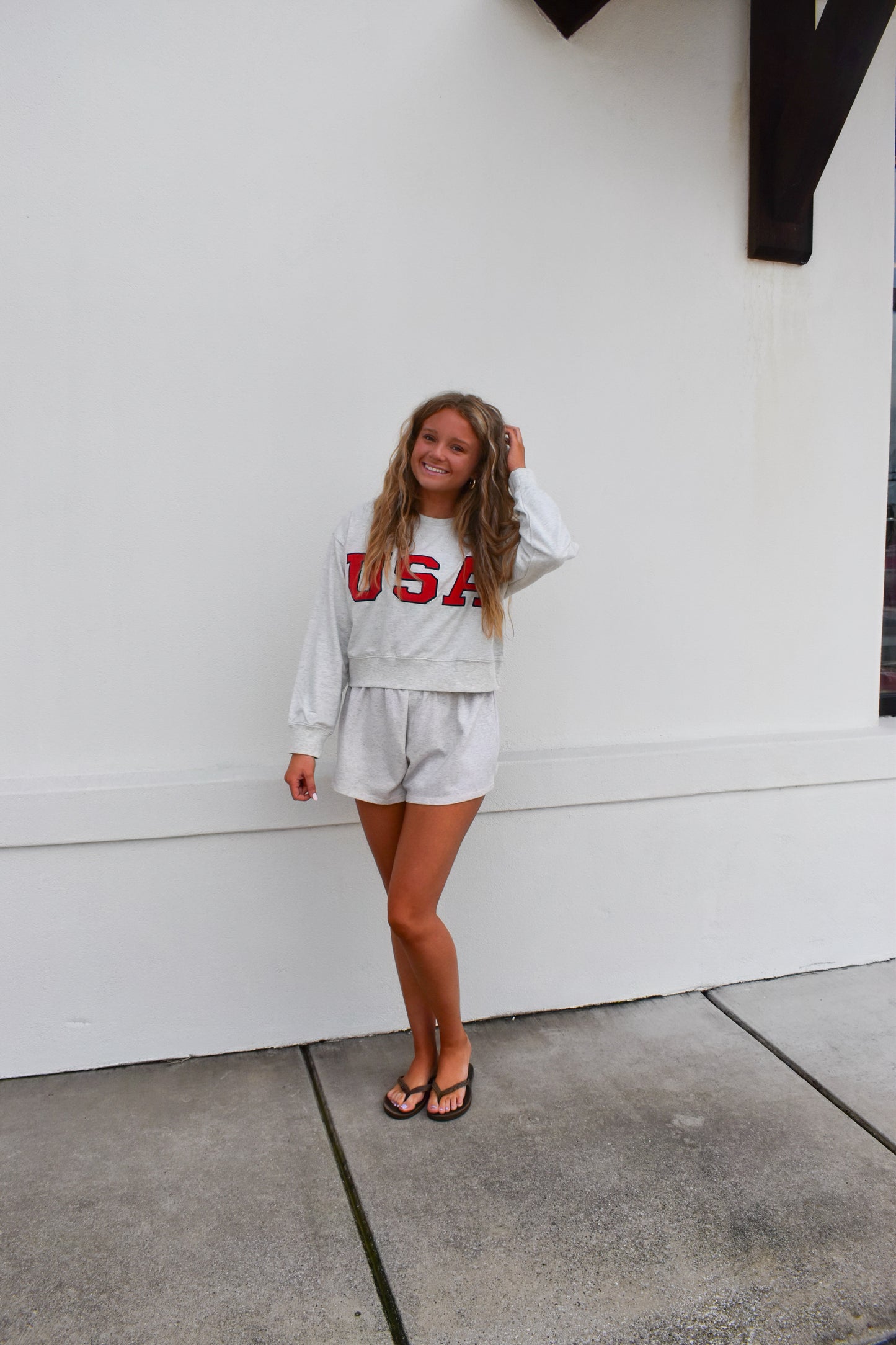 USA Cropped Sweatshirt