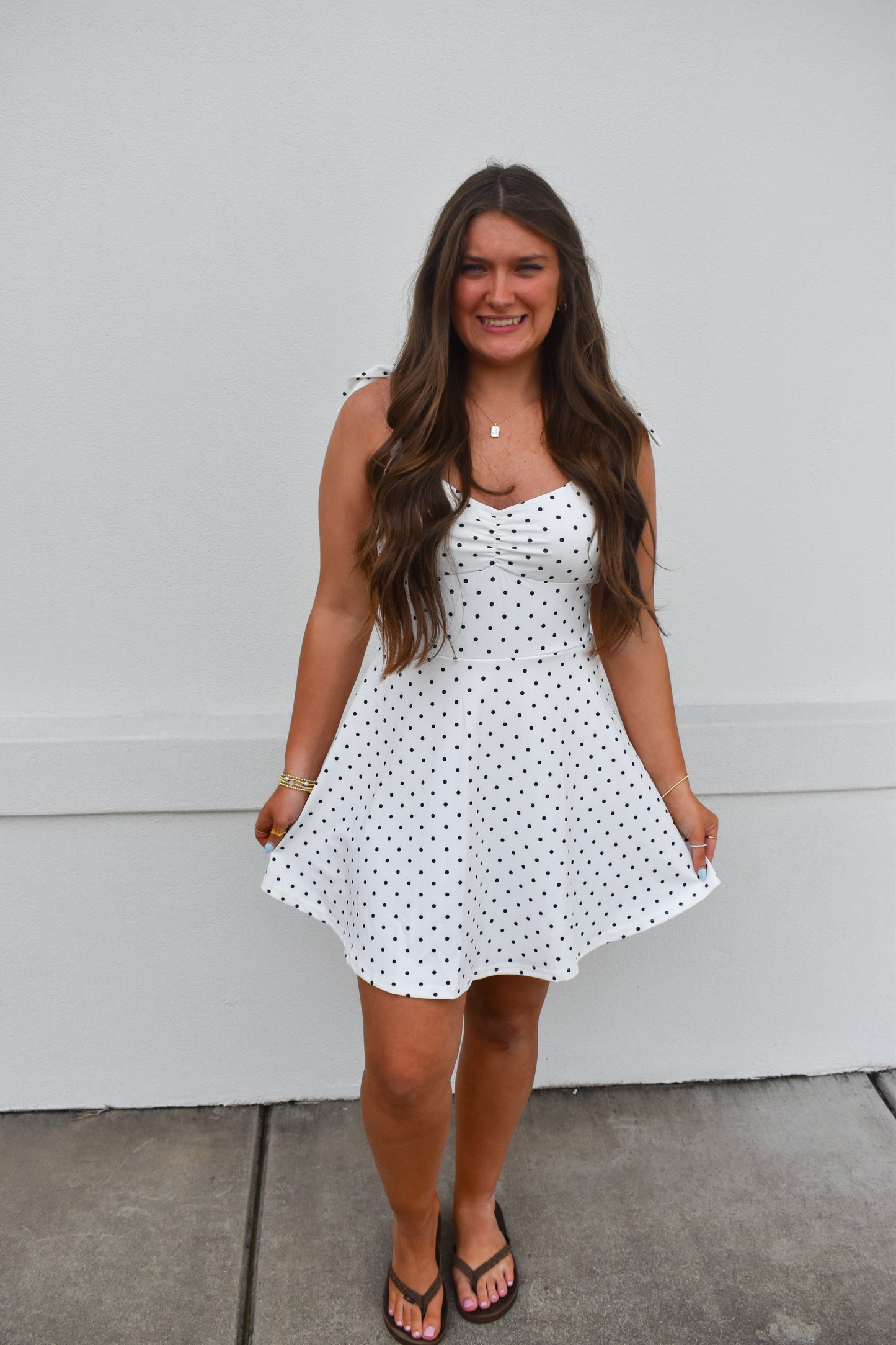 Izzy Polka Dot Athletic Dress