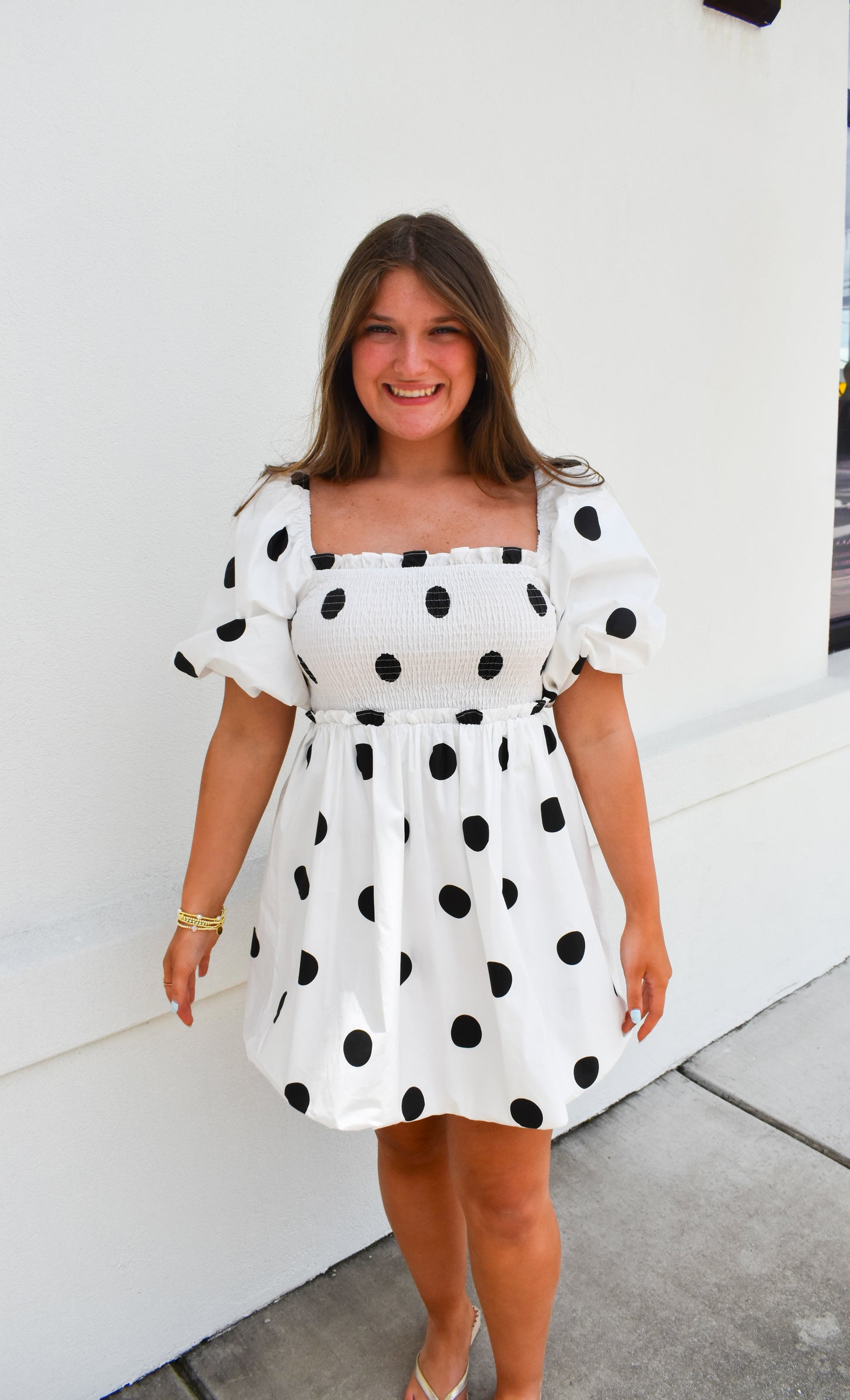 Polkadot Mini Bubble Dress