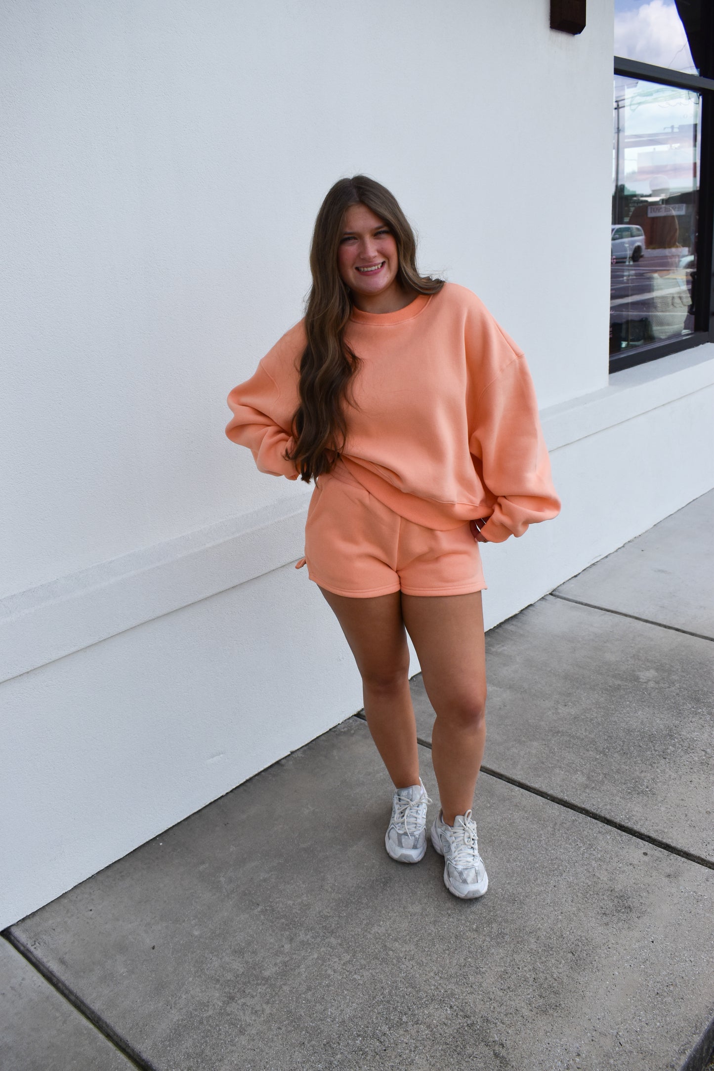Simply Sweat Shorts: Peach