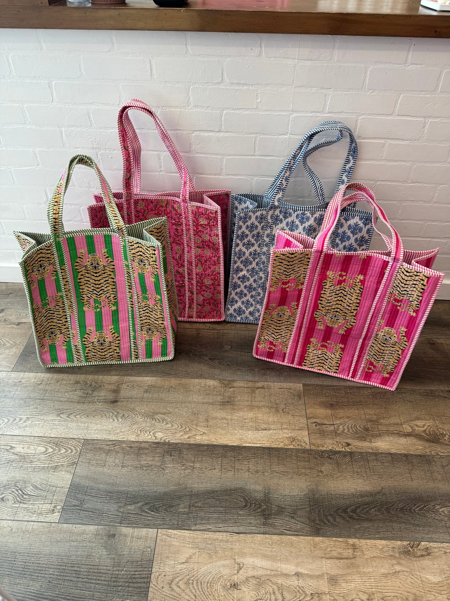 Large Quilted Tote Bag