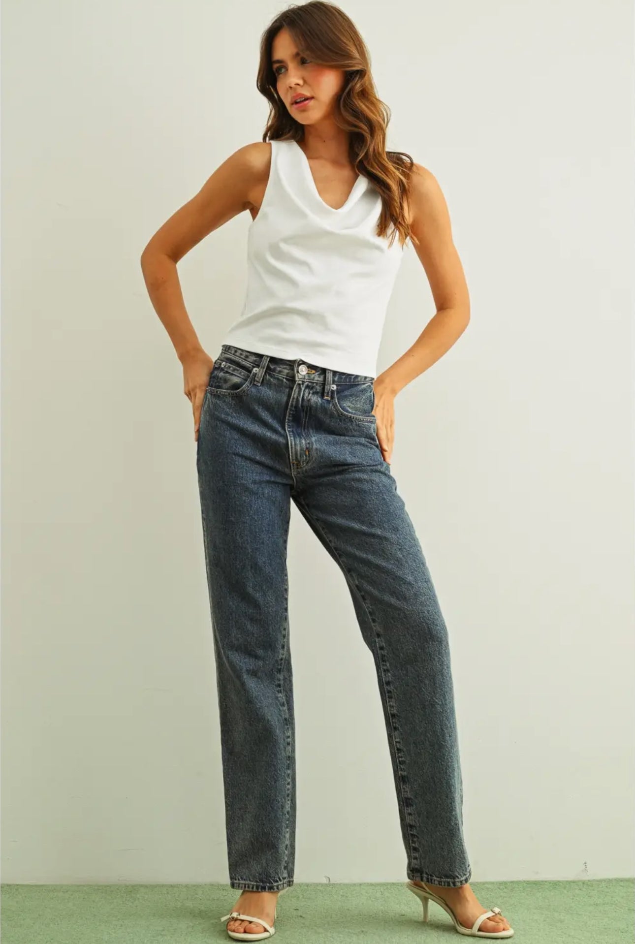 Cowl Back Detail Top