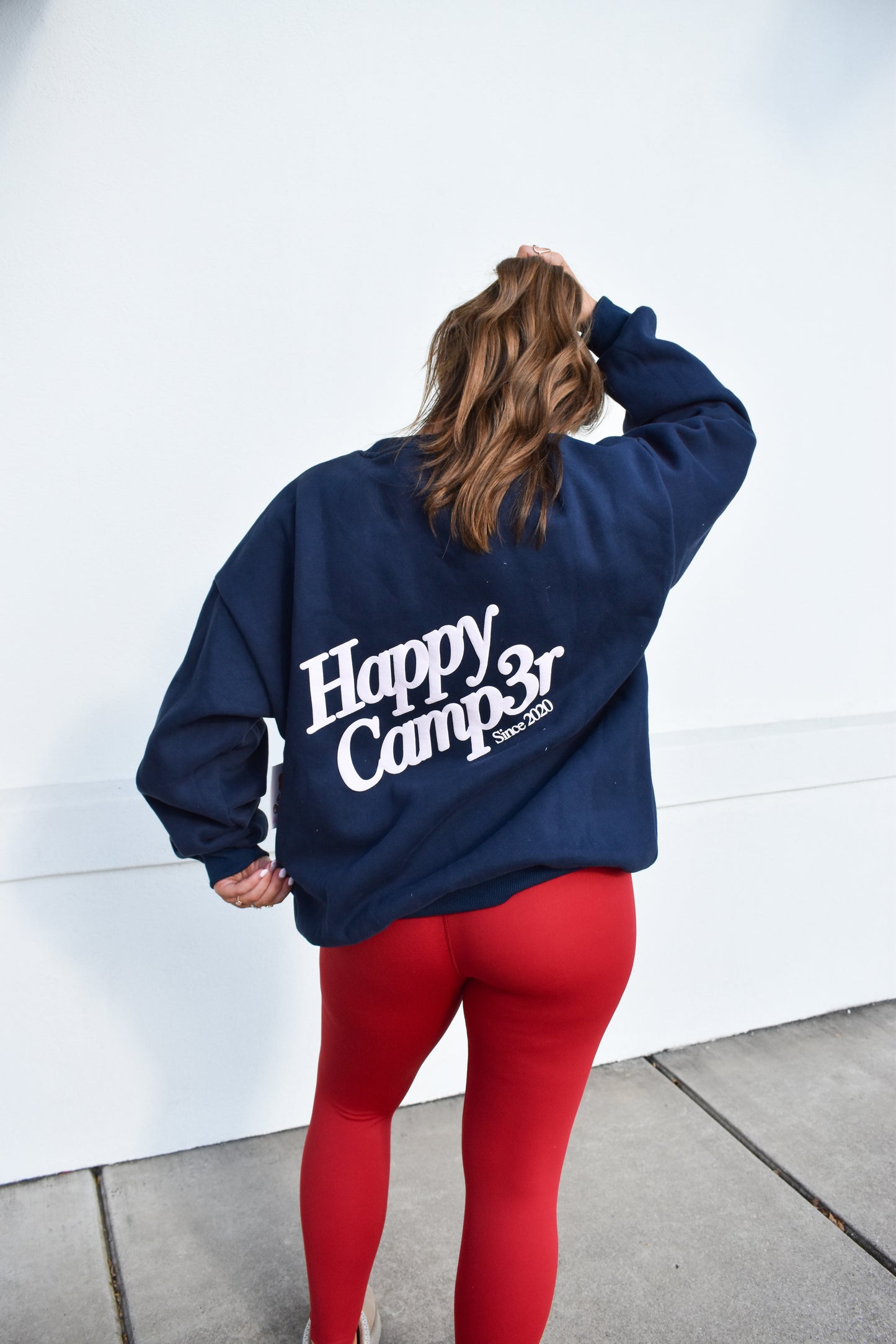 Happy Camp3r DND Navy Crewneck