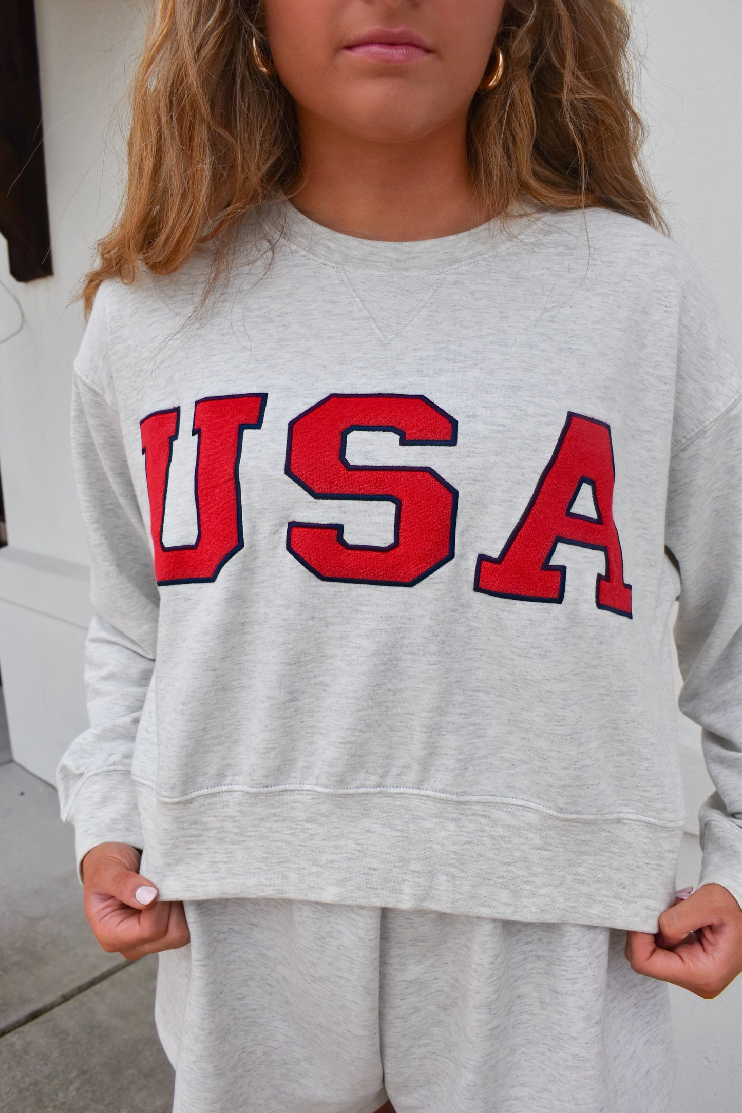 USA Cropped Sweatshirt
