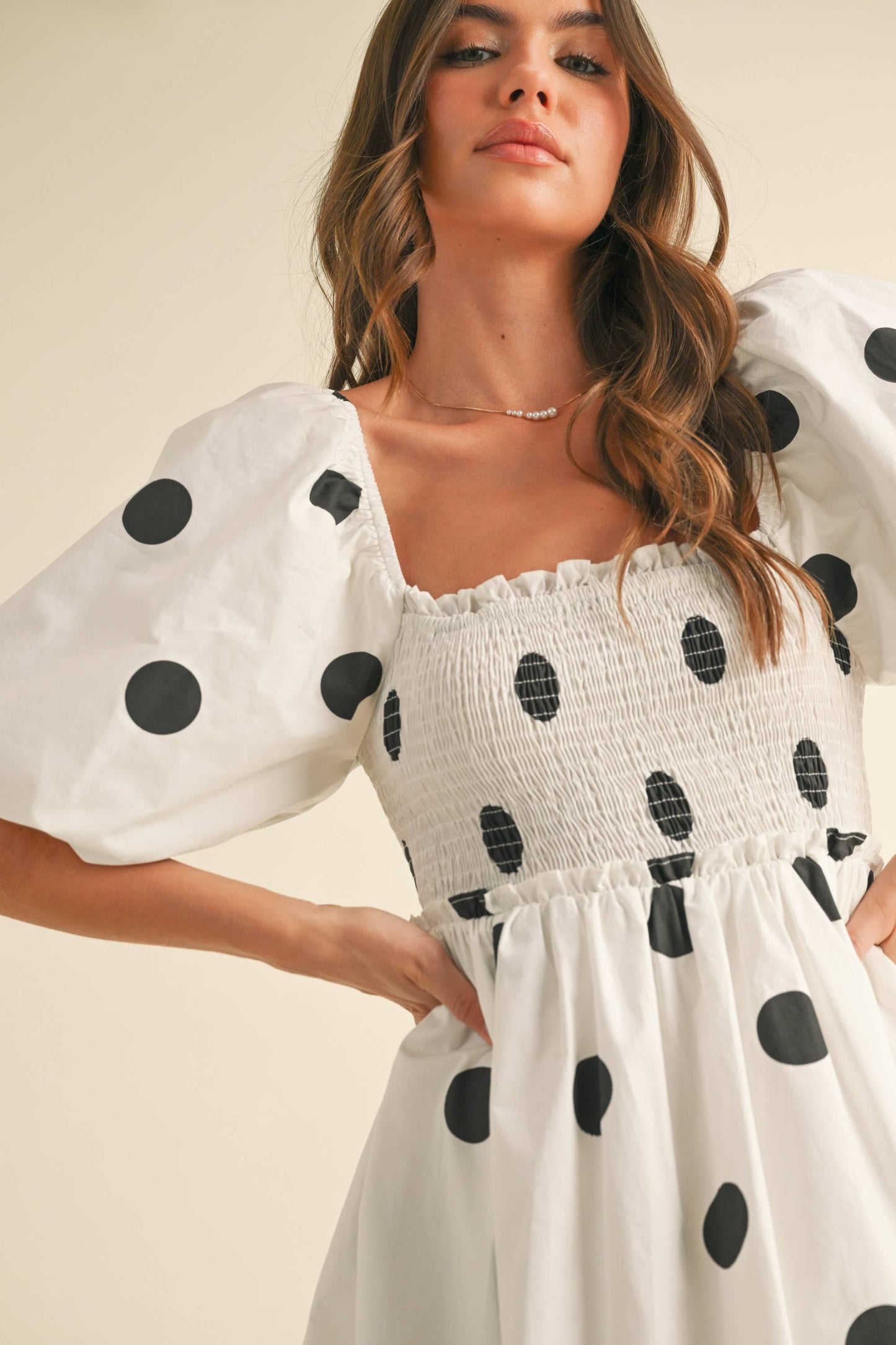 Polkadot Mini Bubble Dress