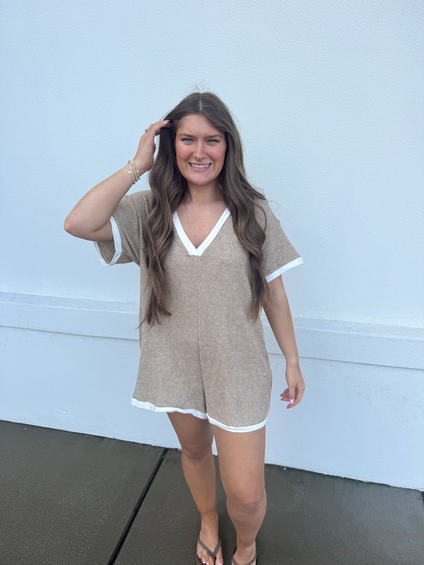 Grace Waffle Romper