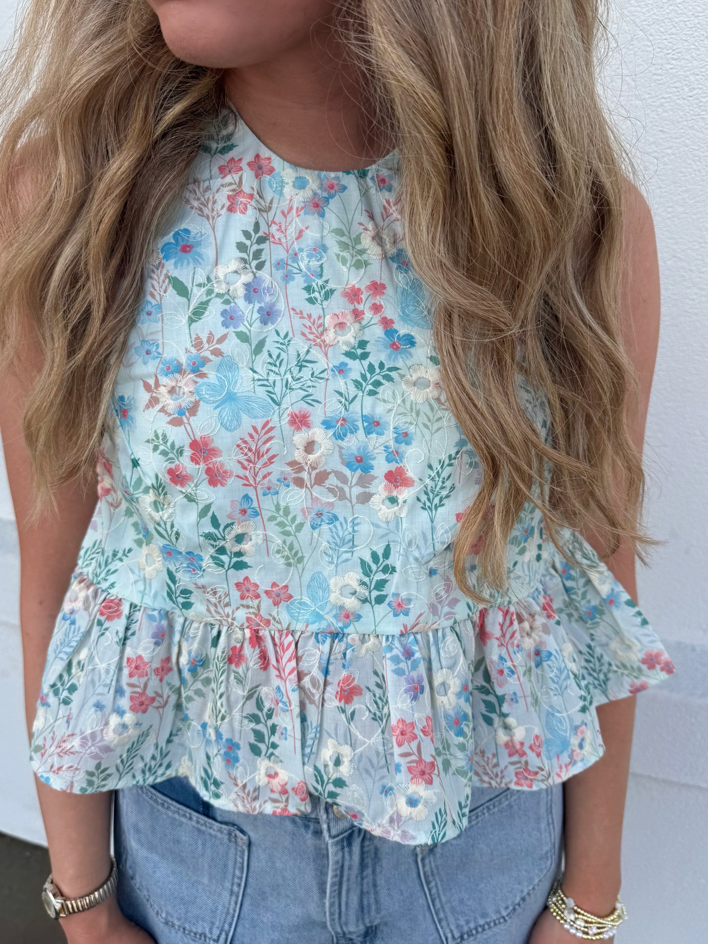 May Flower Backless Top