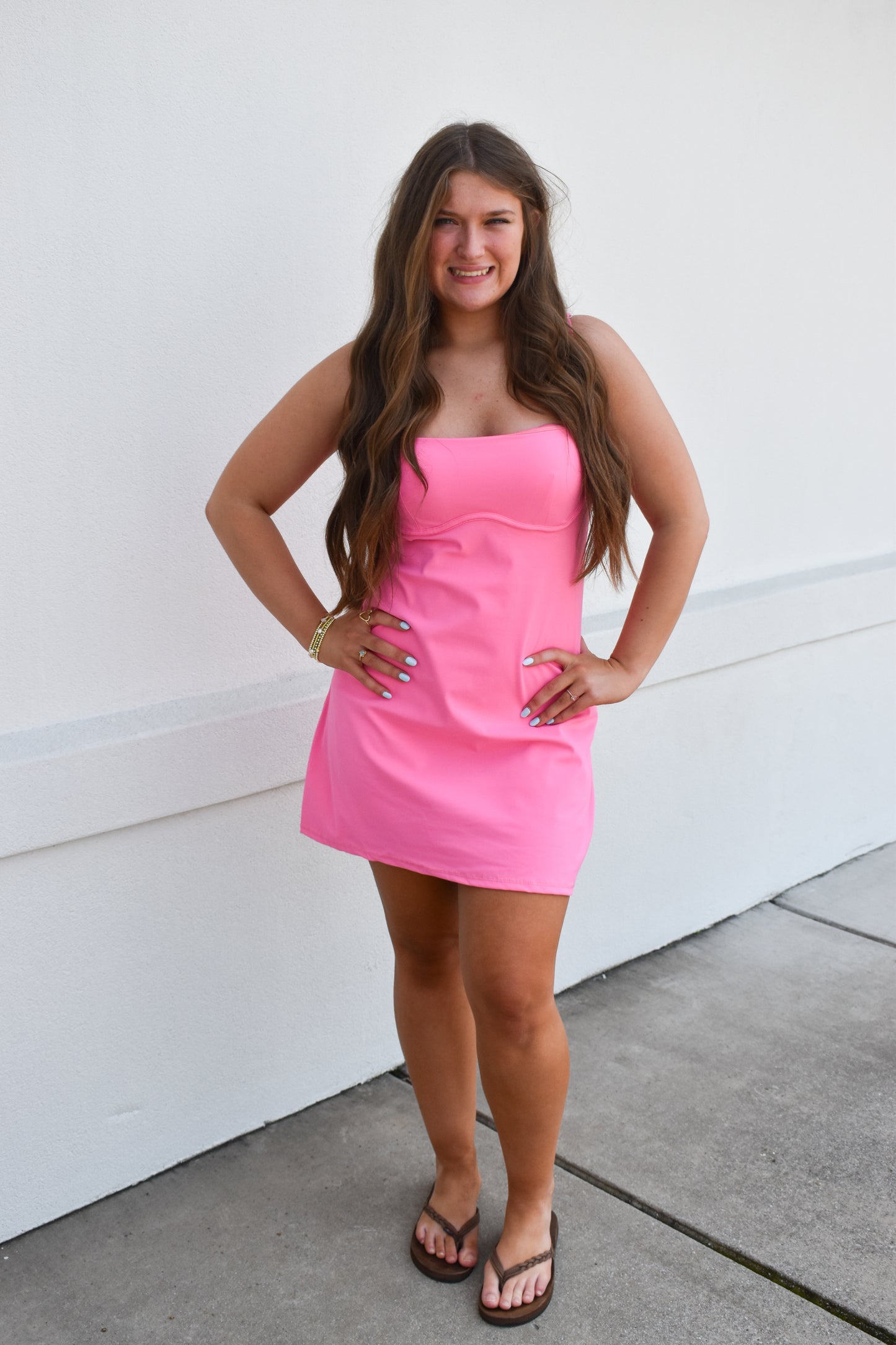 Sweetheart Dress: Hot Pink