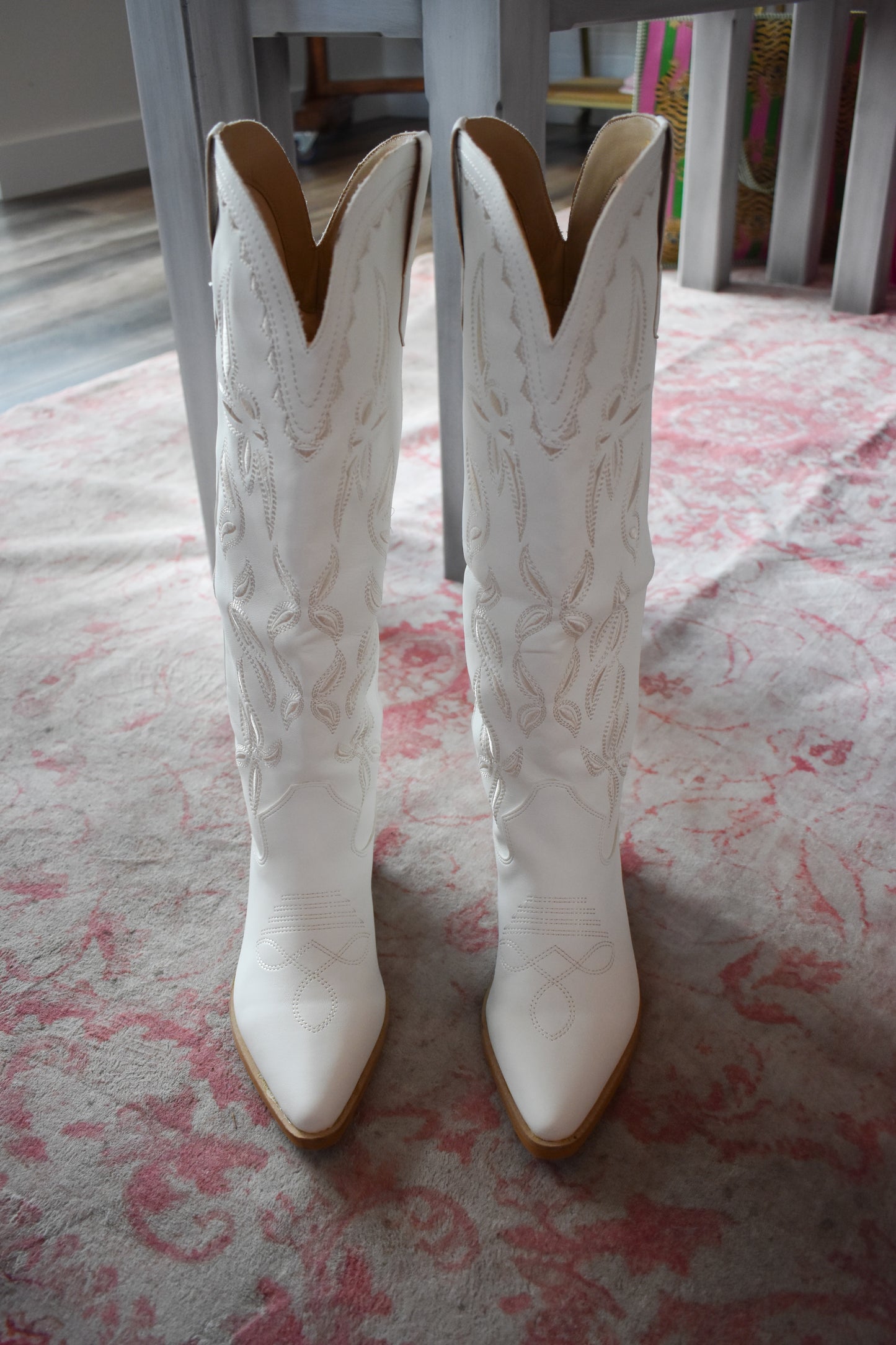 The Cowgirl Staple White Boots
