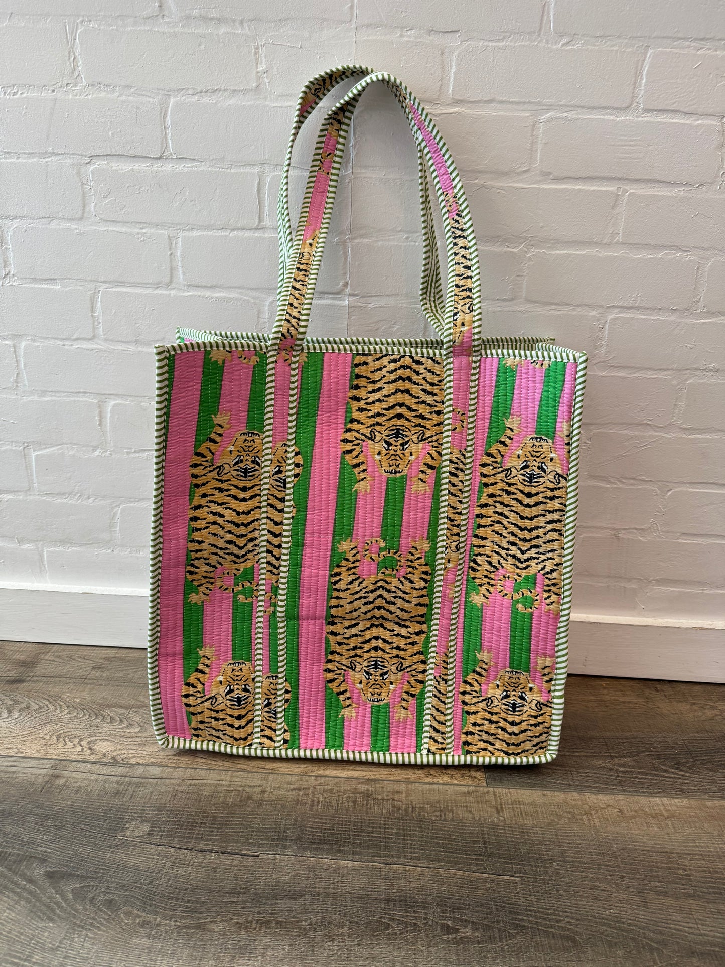 Large Quilted Tote Bag