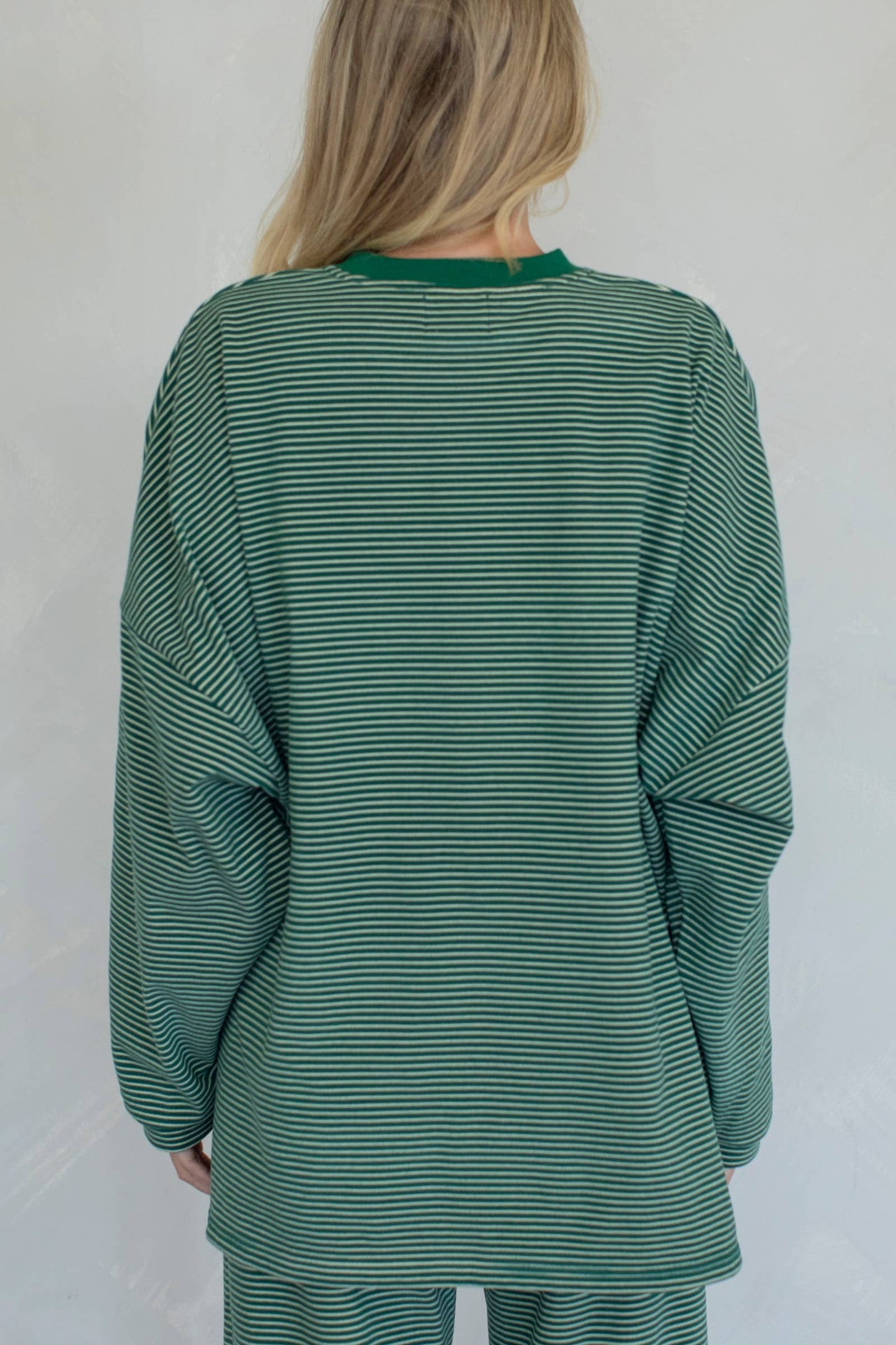 Levi Green Stripe Top