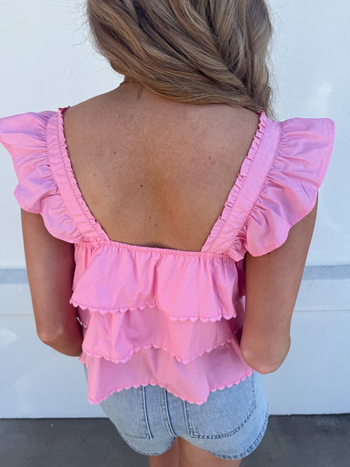 Multi Tiered Top W/ Heart trim