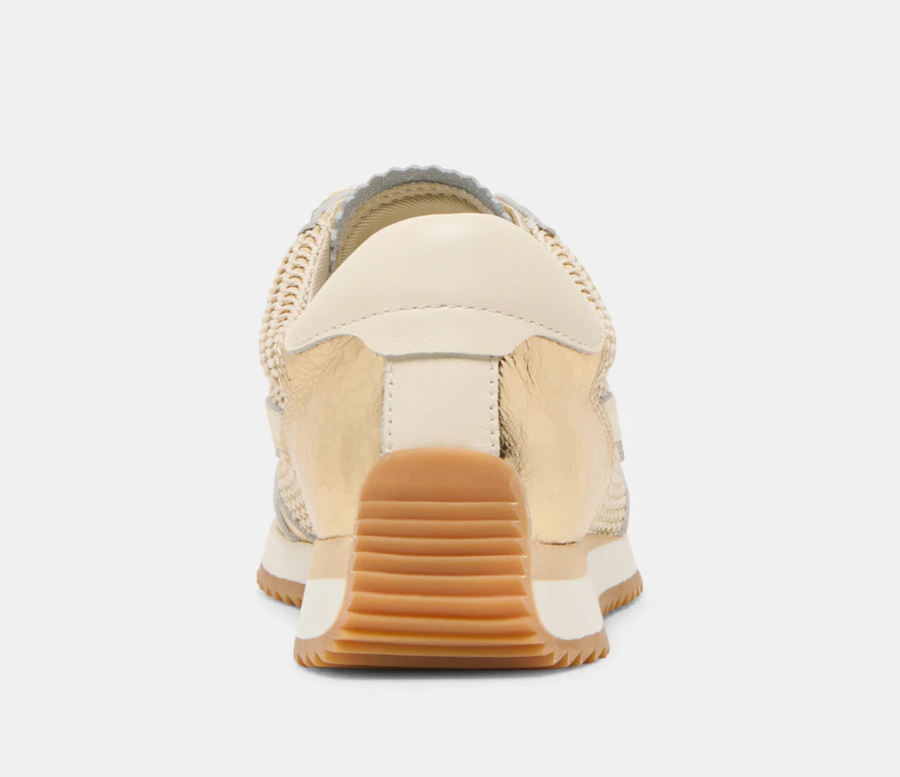 Dolce Vita Gold Woven Mesh Sneakers
