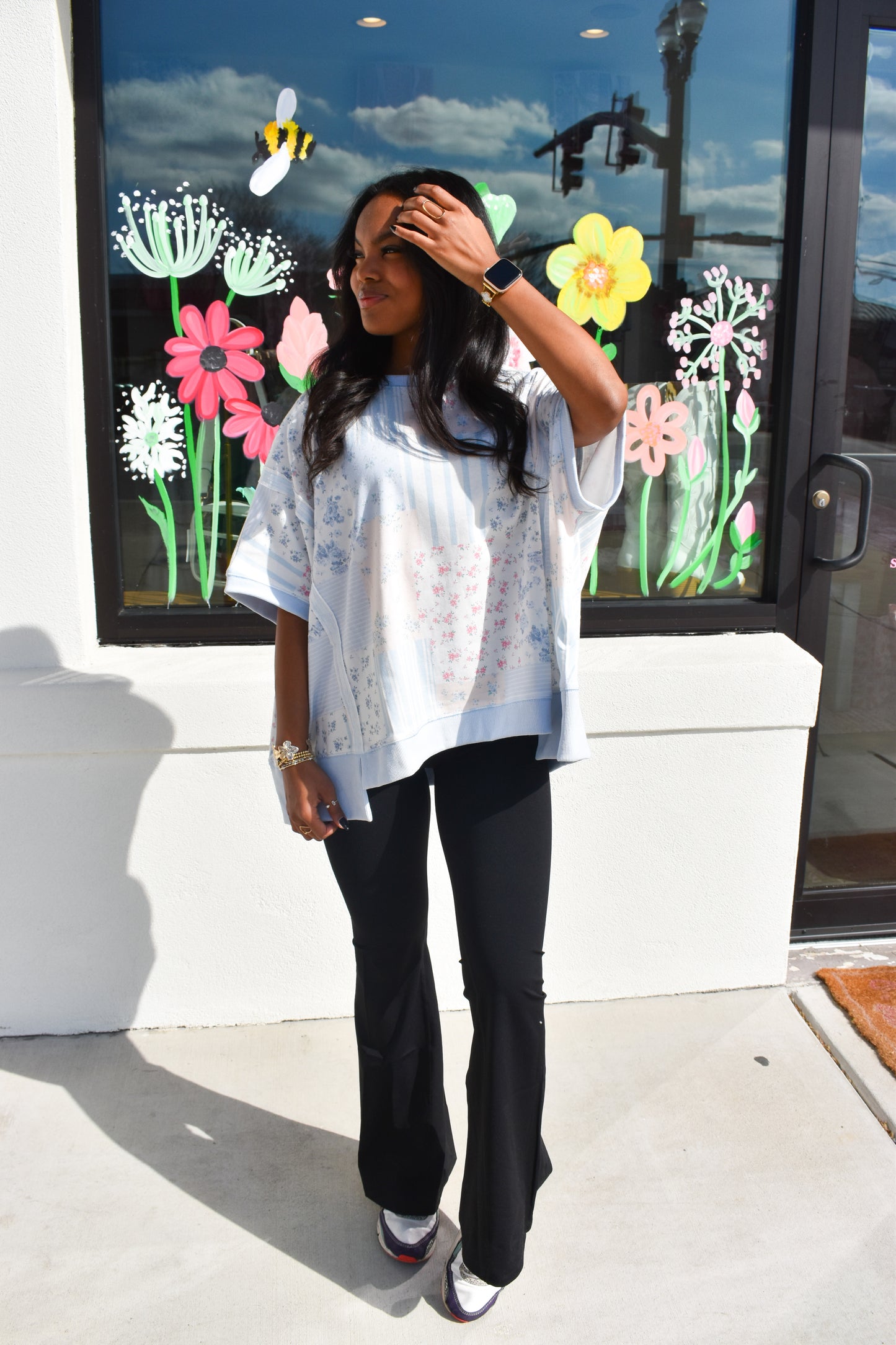 Lizzie Floral Patchwork Top