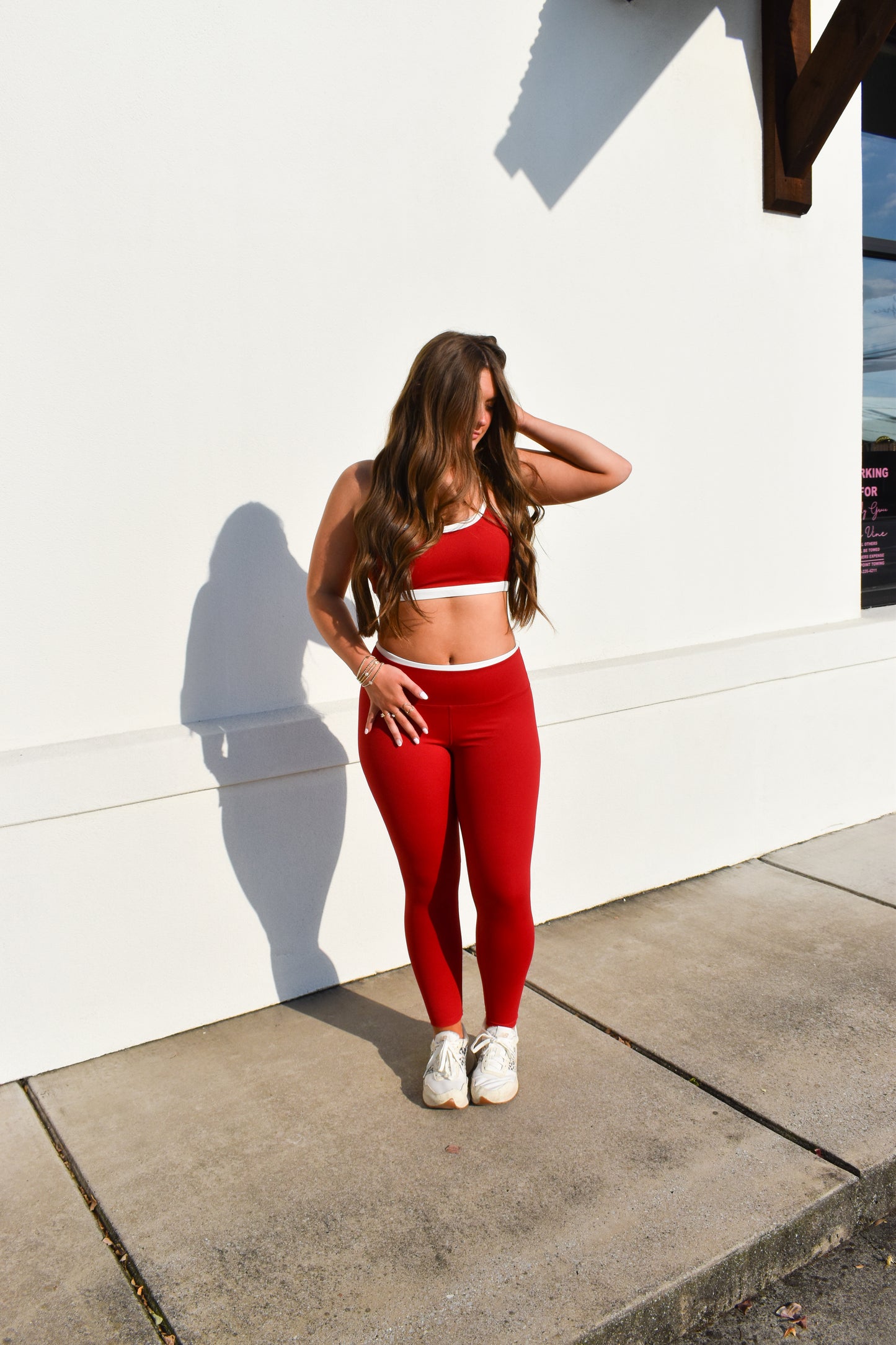 Contrast Binding Legging
