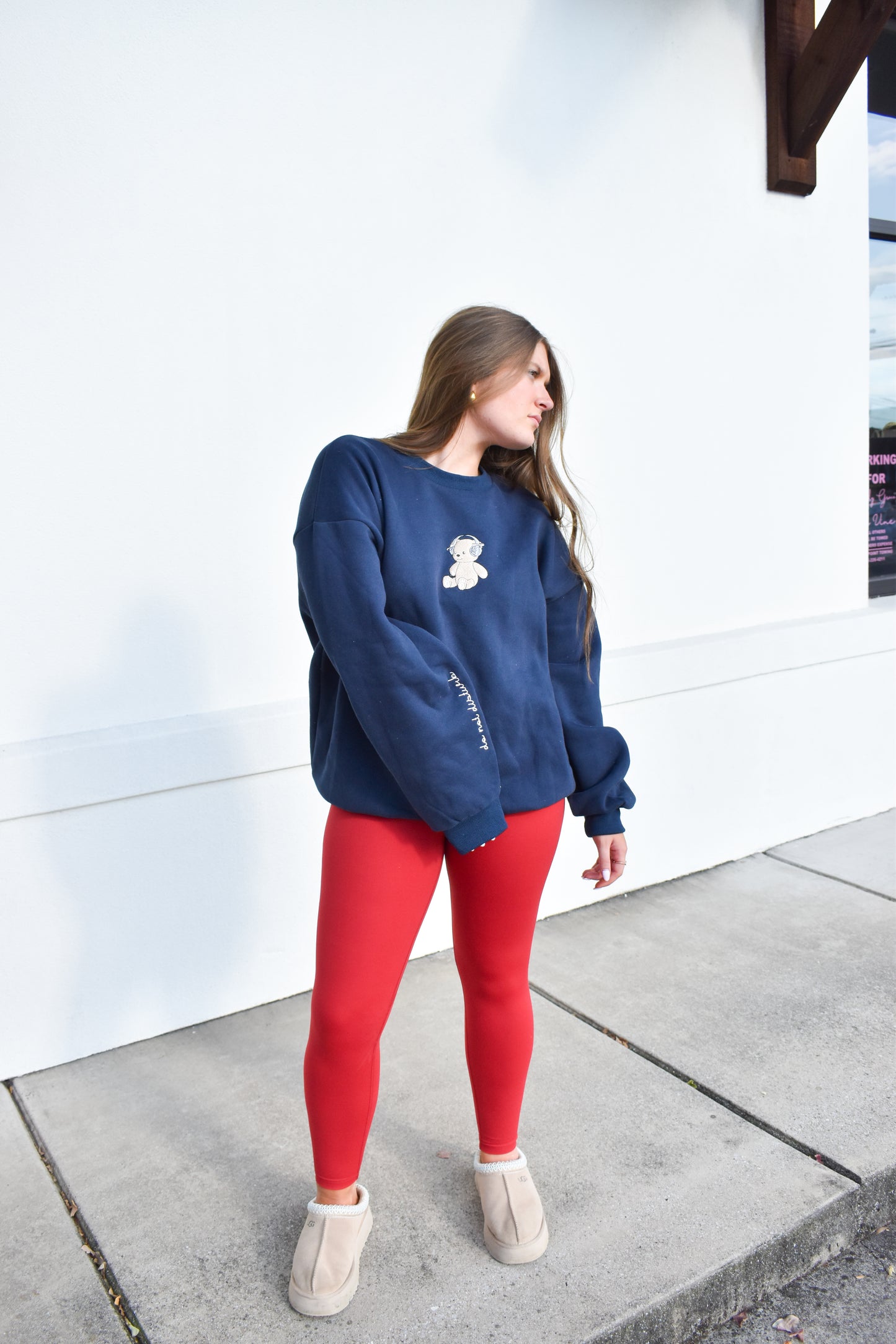 Happy Camp3r DND Navy Crewneck