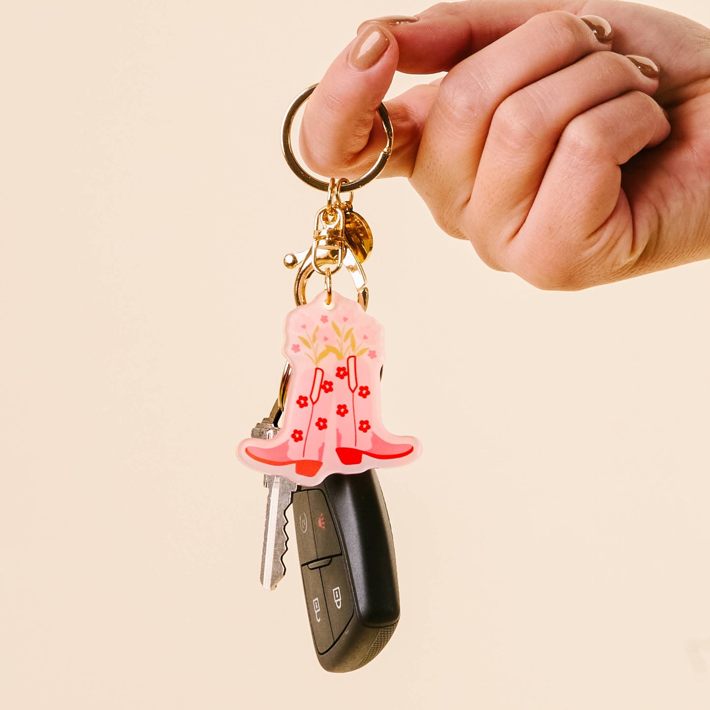 Acrylic Keychain: Cowgirl Boots