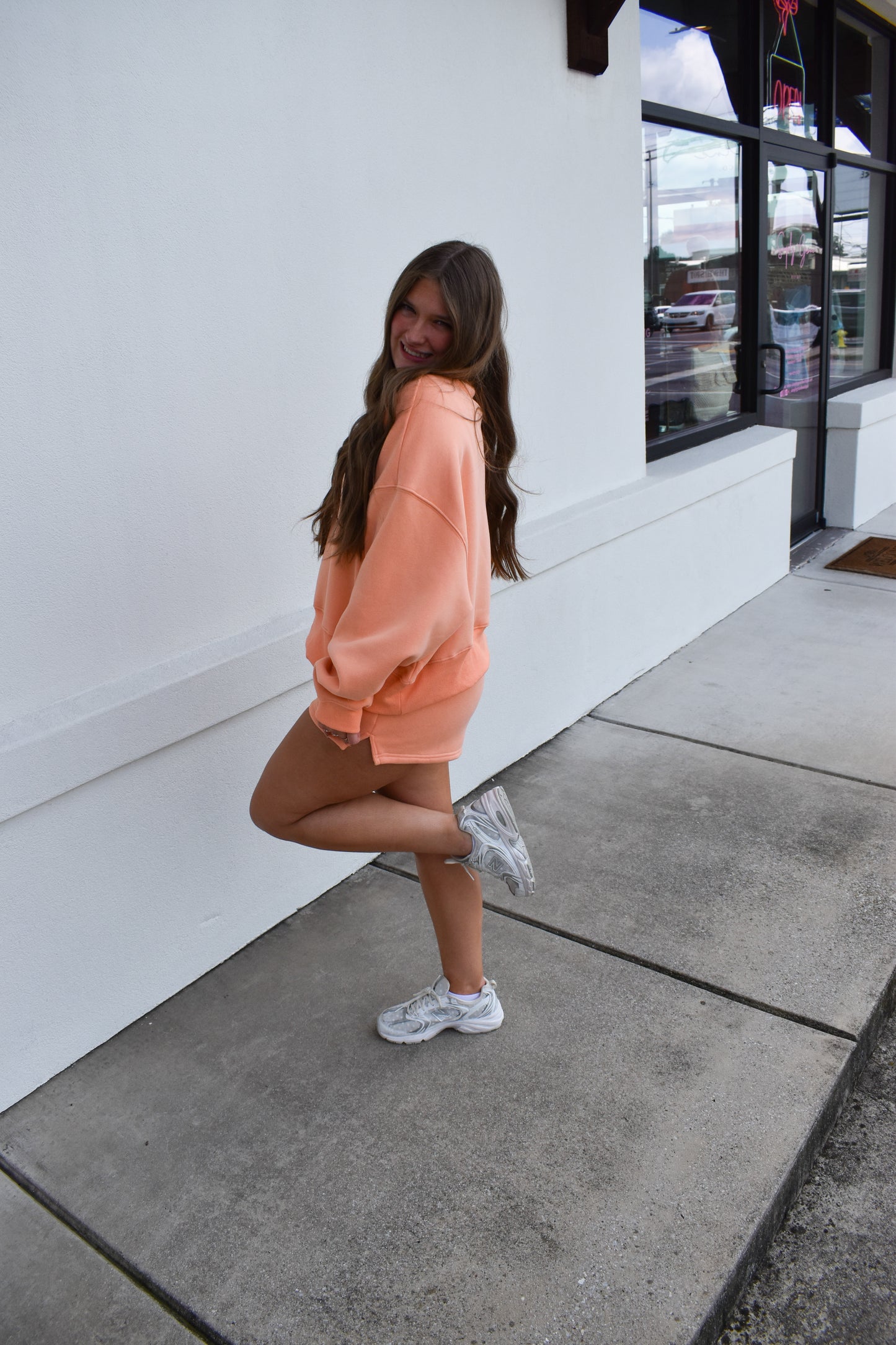 Simply Sweat Shorts: Peach