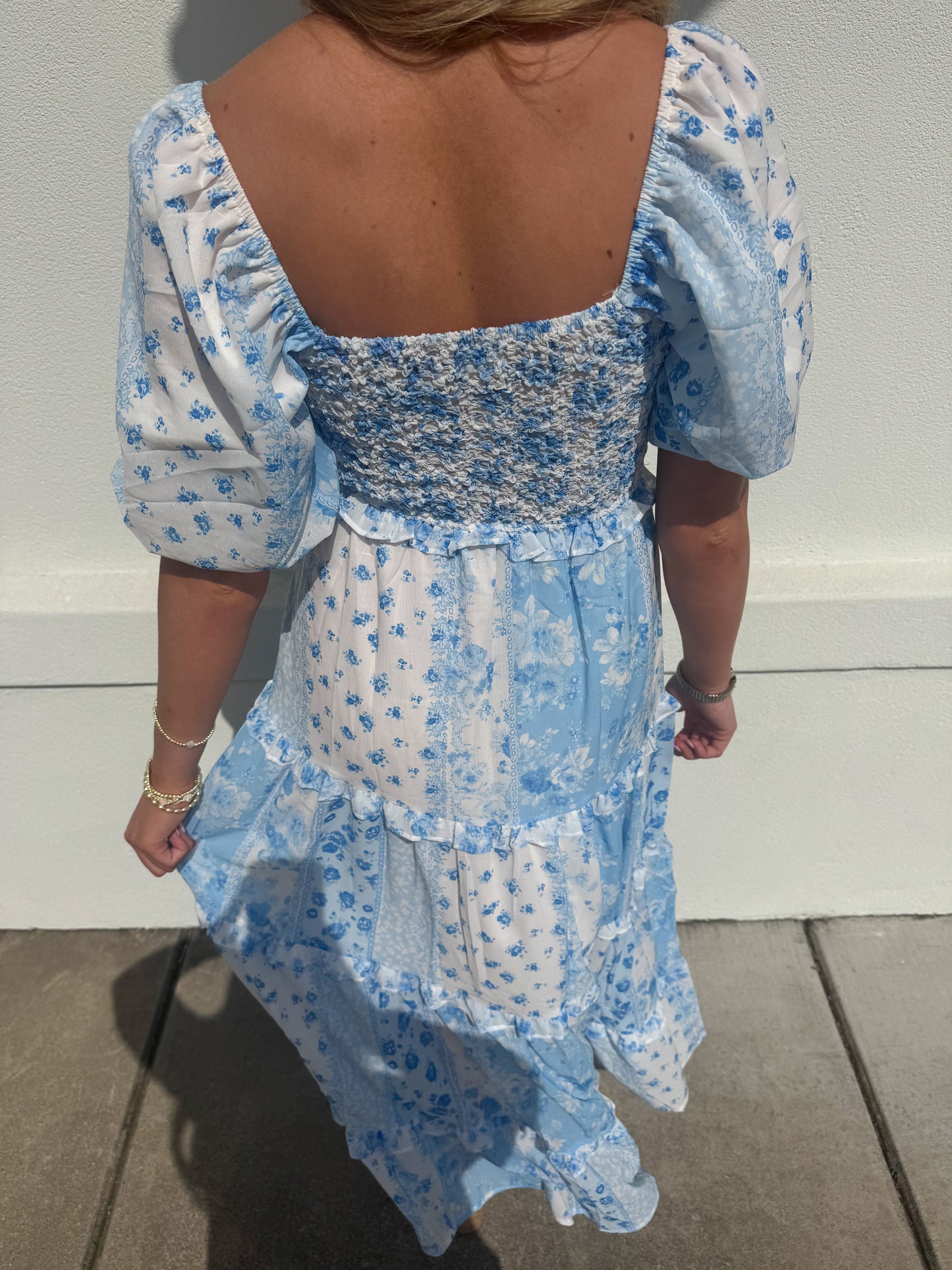 Floral Coquette Maxi Dress
