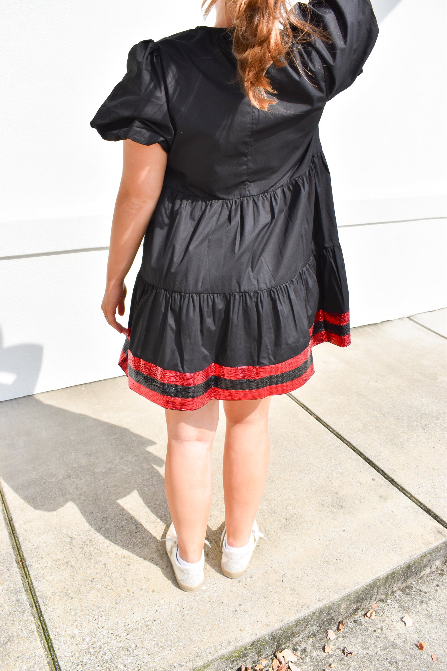 Sequin Football Tiered Dress
