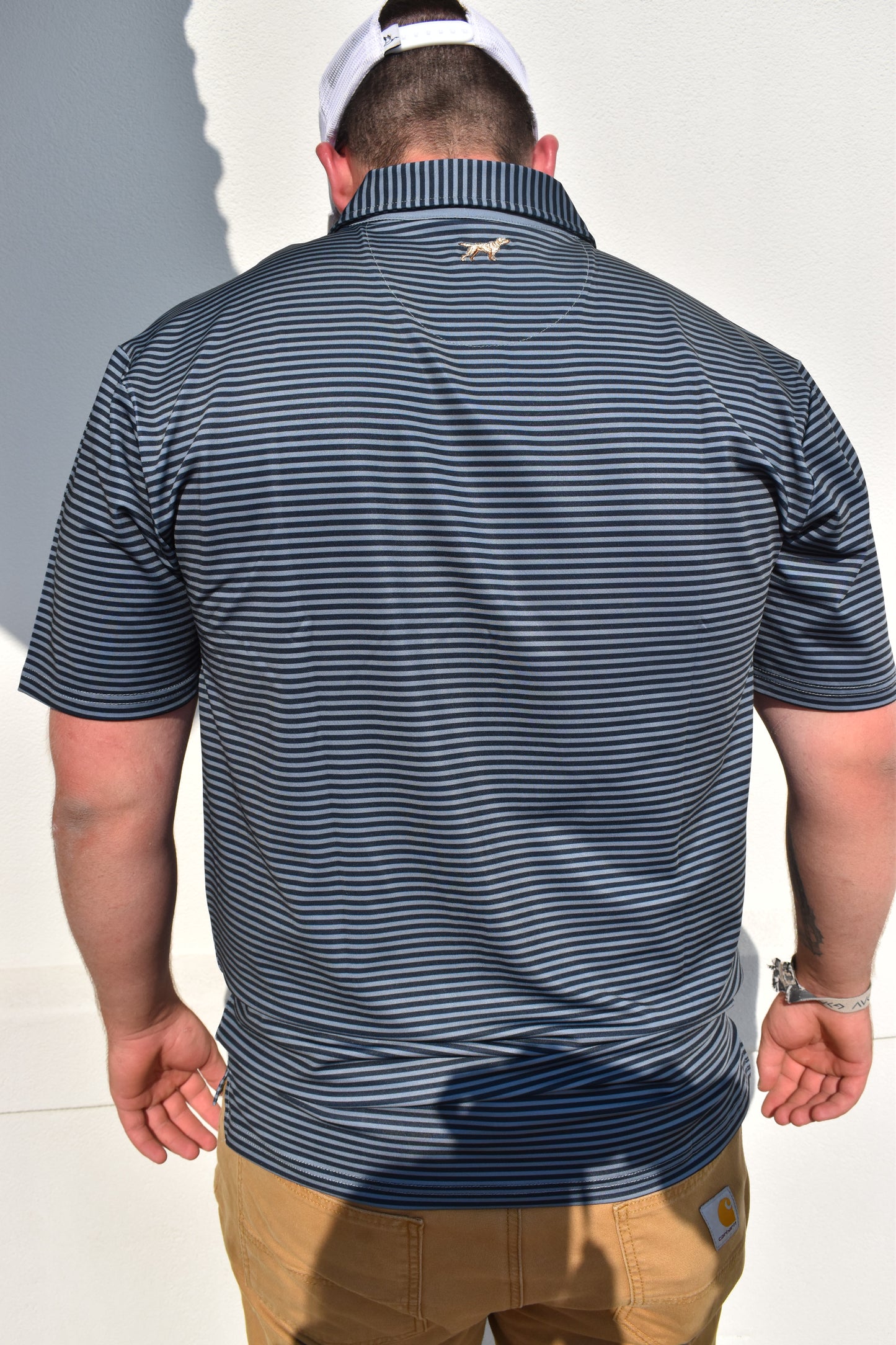 Signature Polo Shirts: Navy/Slate