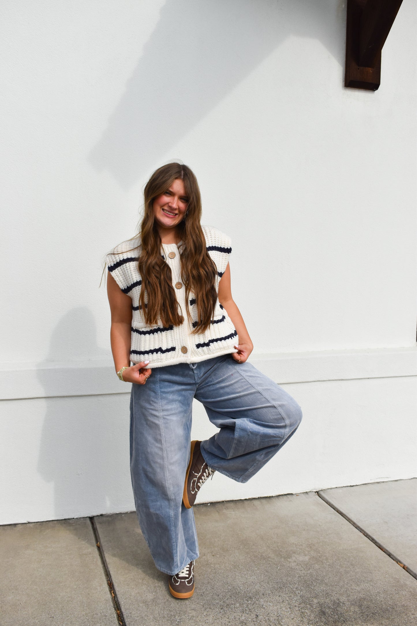 Chunky Stripe Sweater Vest