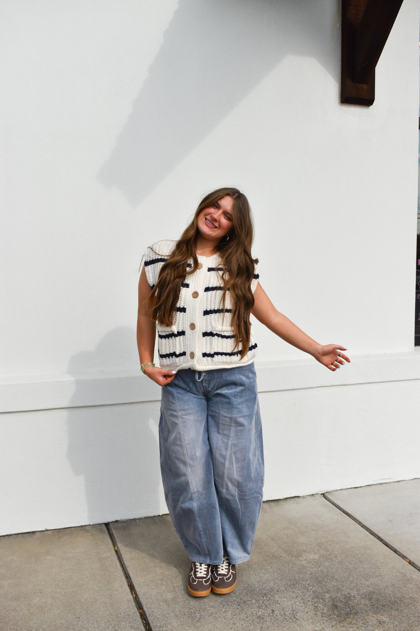 Chunky Stripe Sweater Vest
