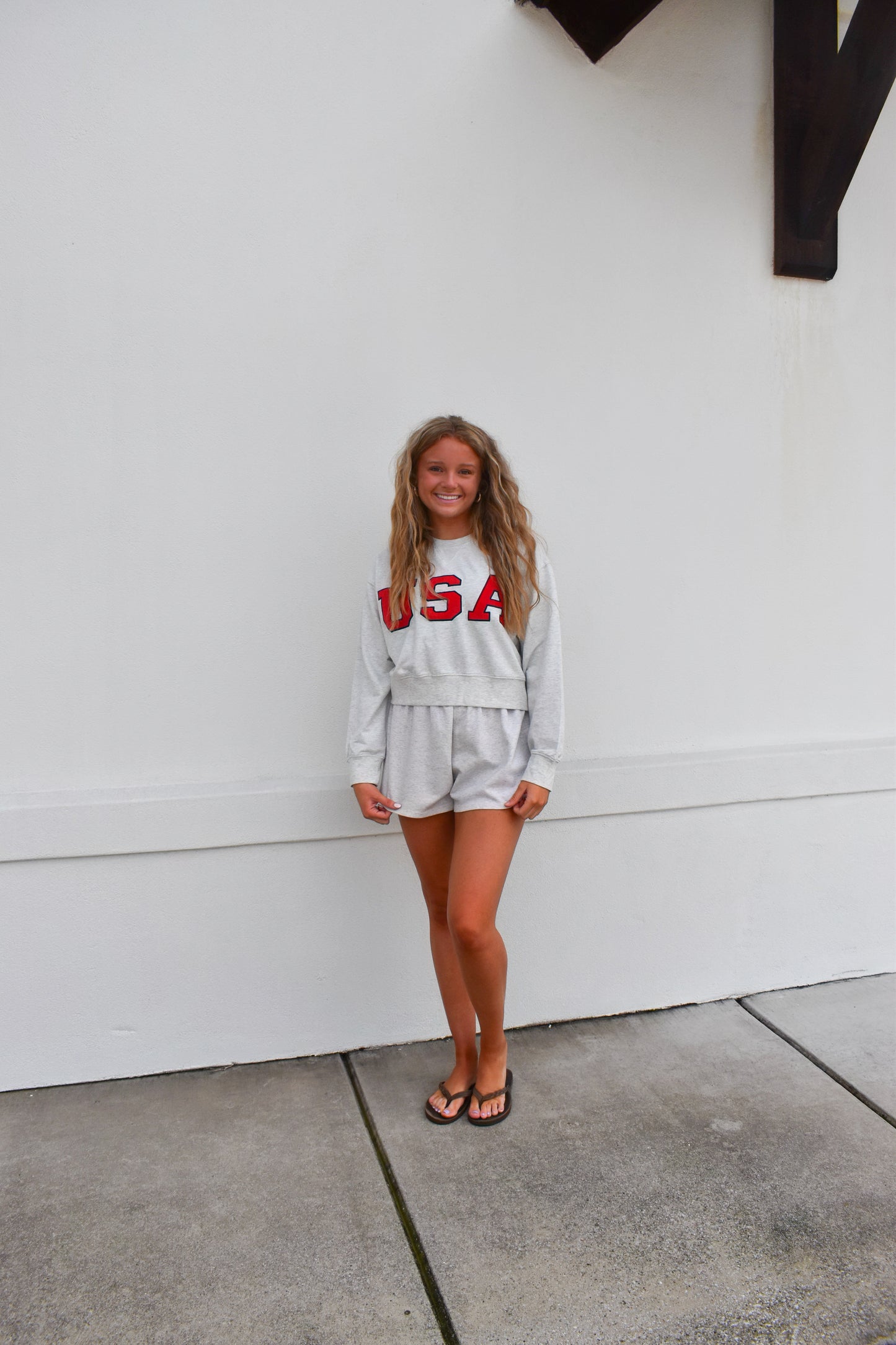 USA Cropped Sweatshirt