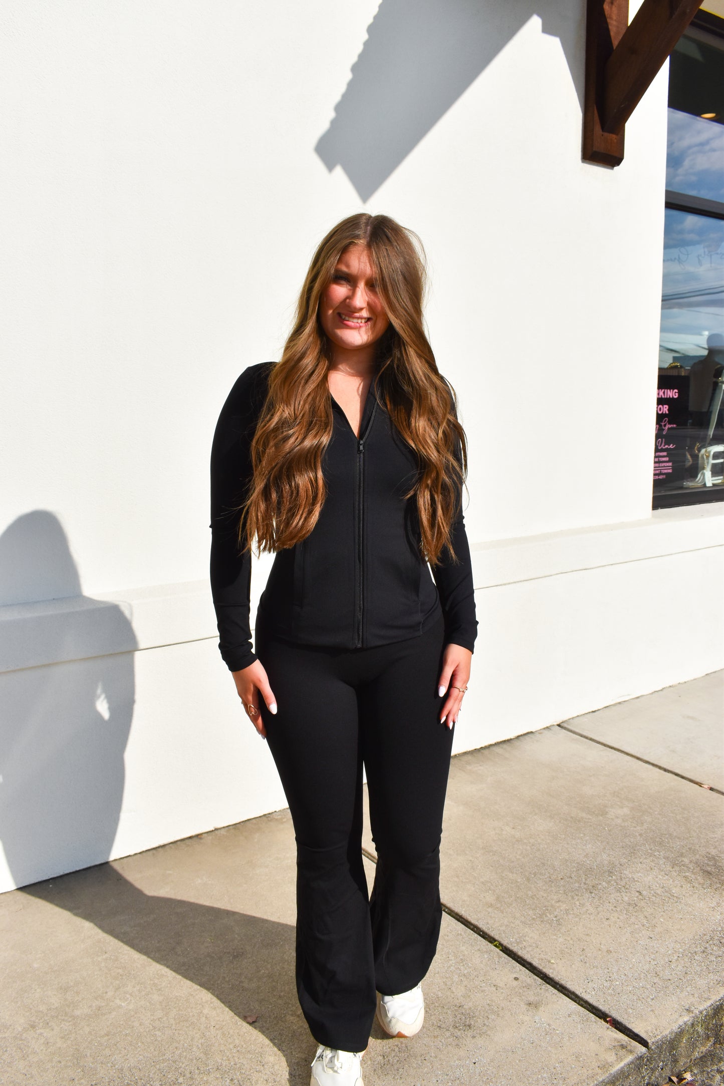 High Waist Crossover Flare Legging