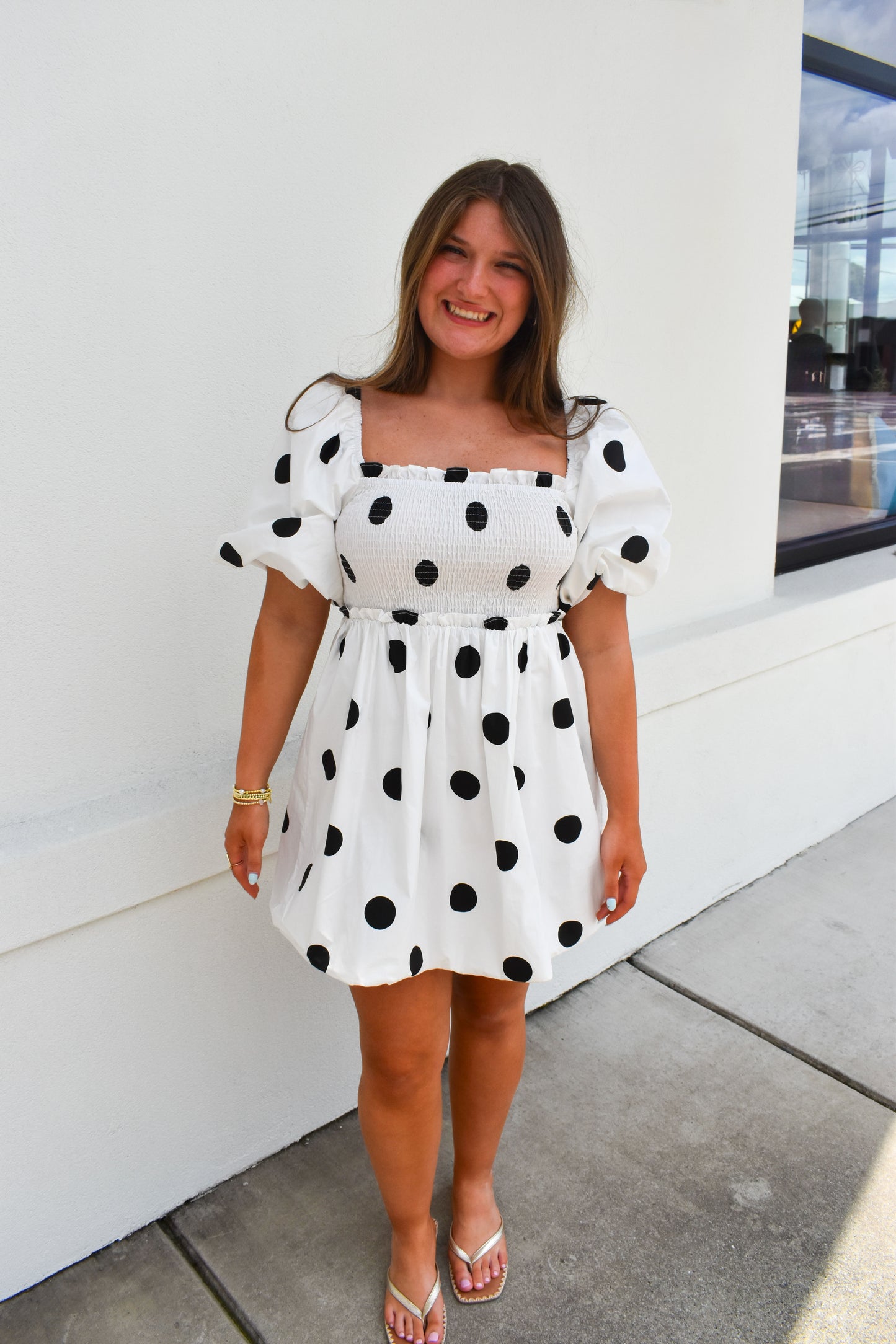 Polkadot Mini Bubble Dress