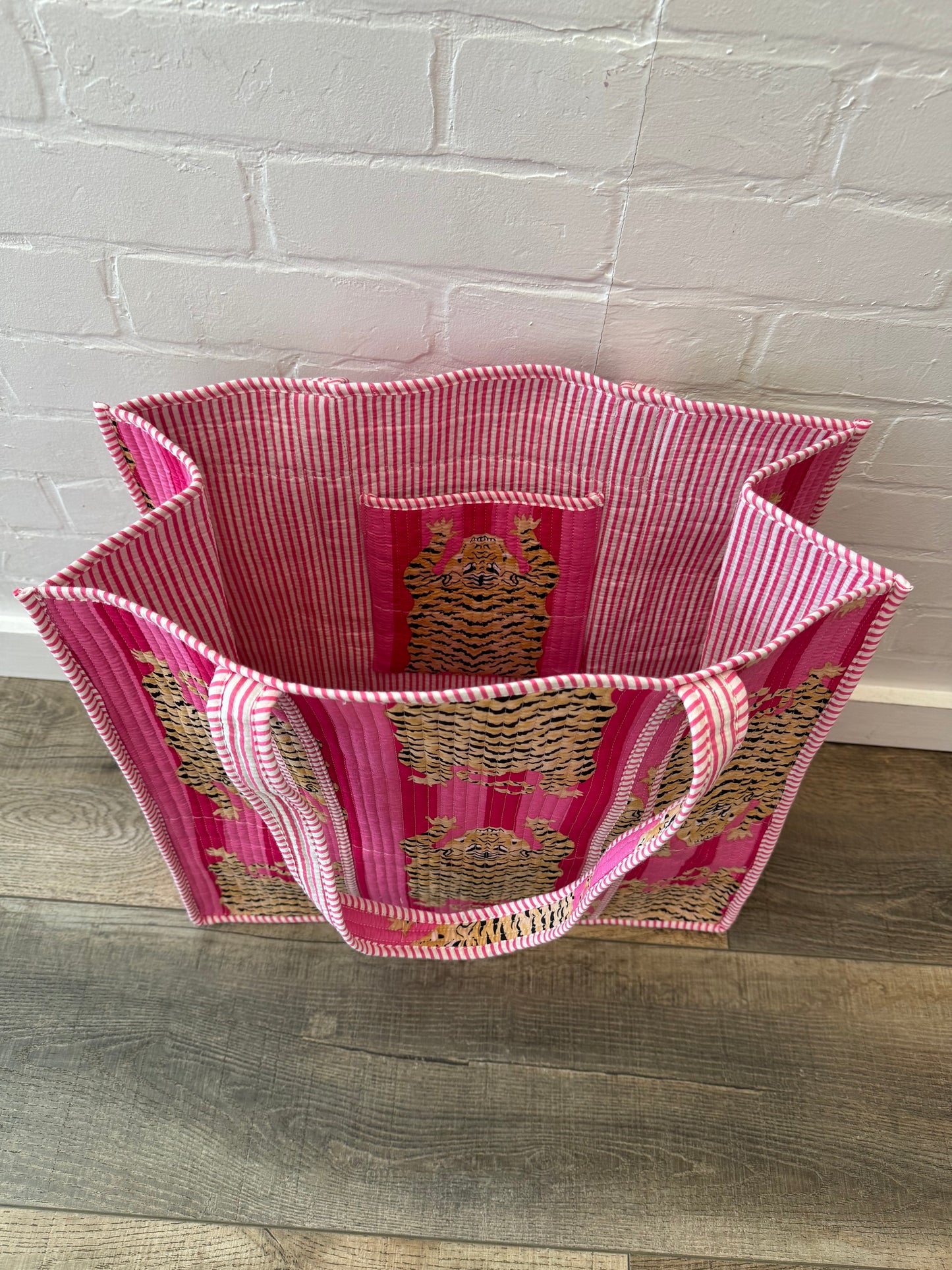 Large Quilted Tote Bag