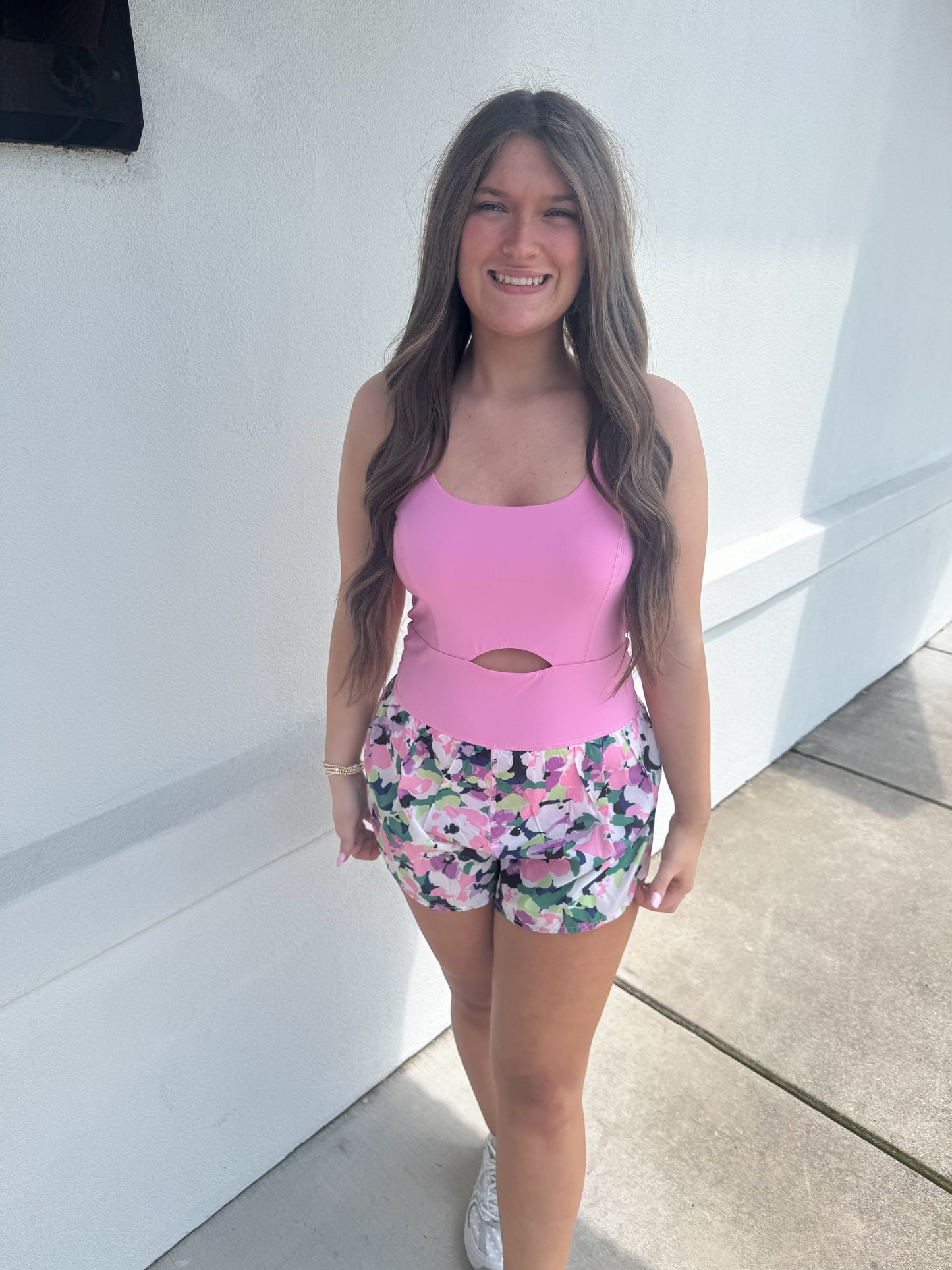 Floral Athletic Romper