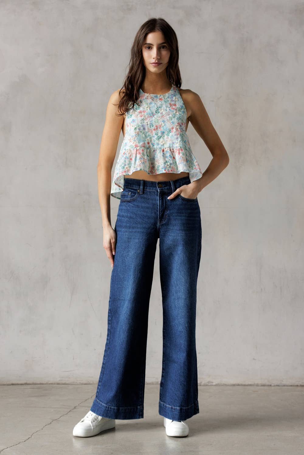 May Flower Backless Top