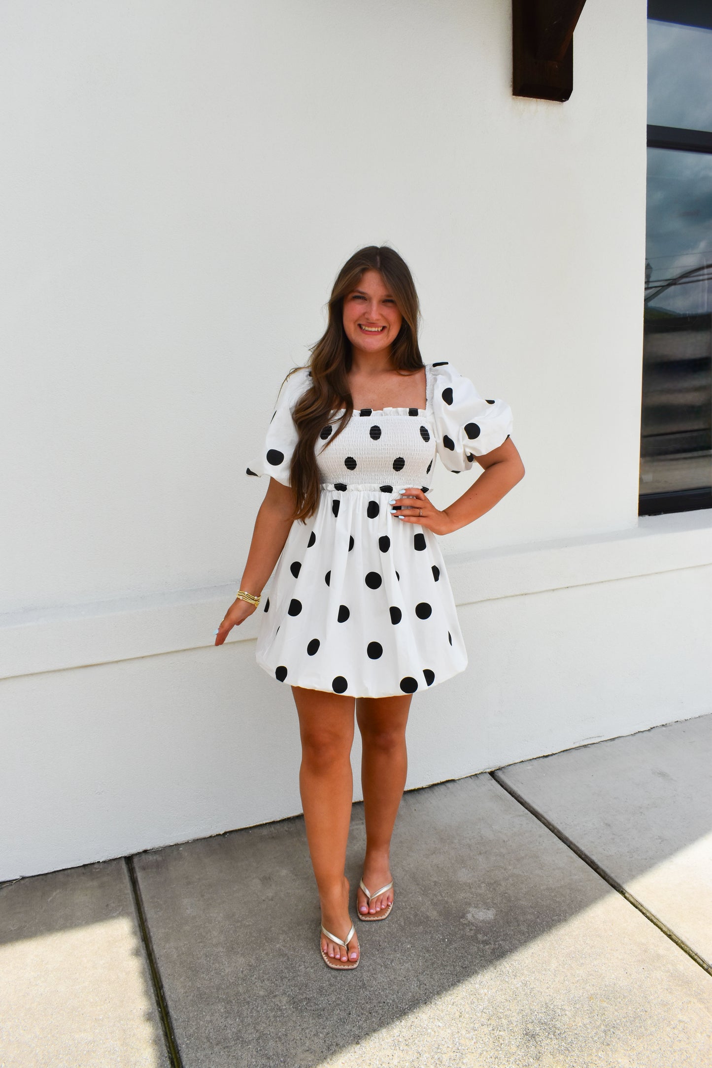 Polkadot Mini Bubble Dress