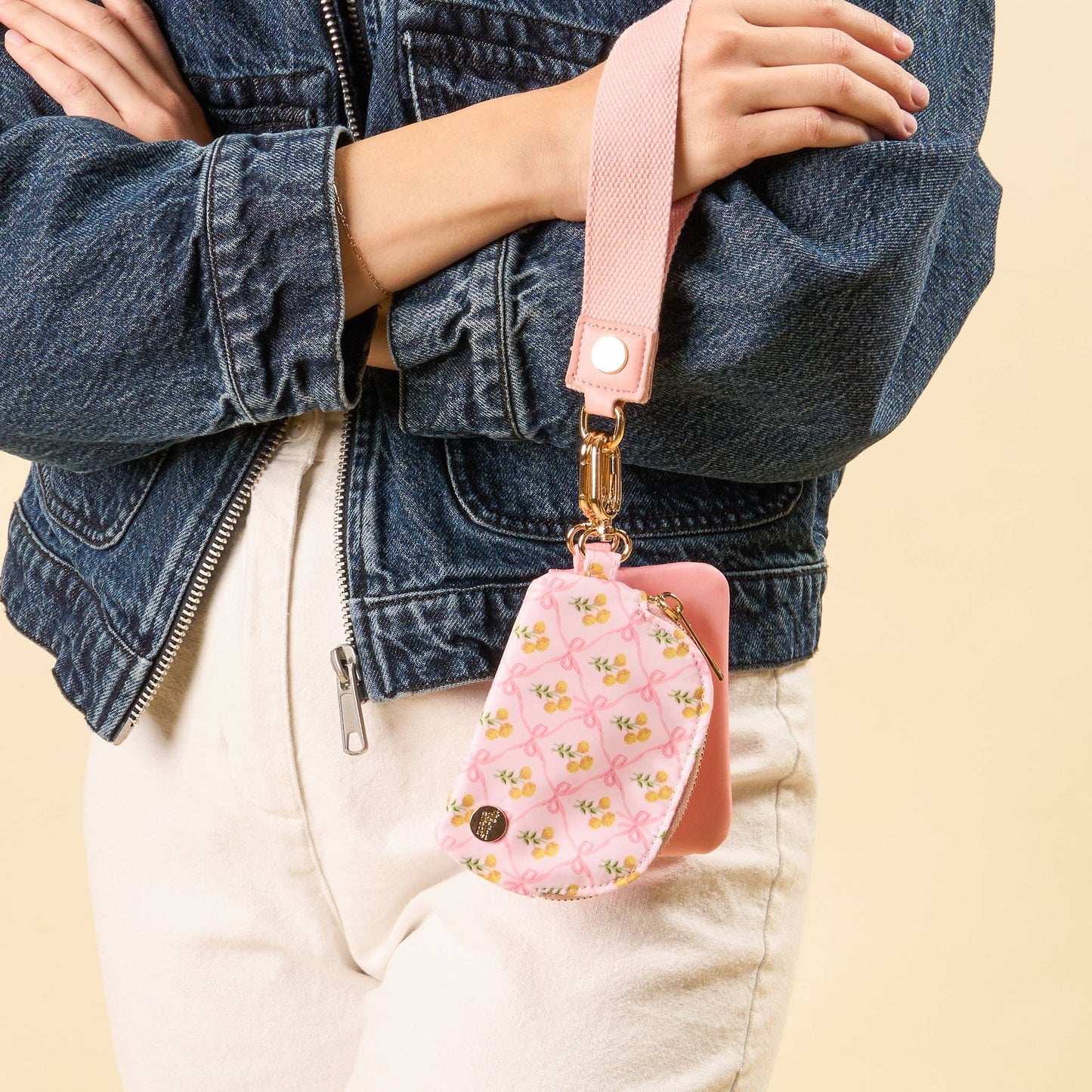Dynamic Duo Pouch Wristlet: Marigold Lane Pink